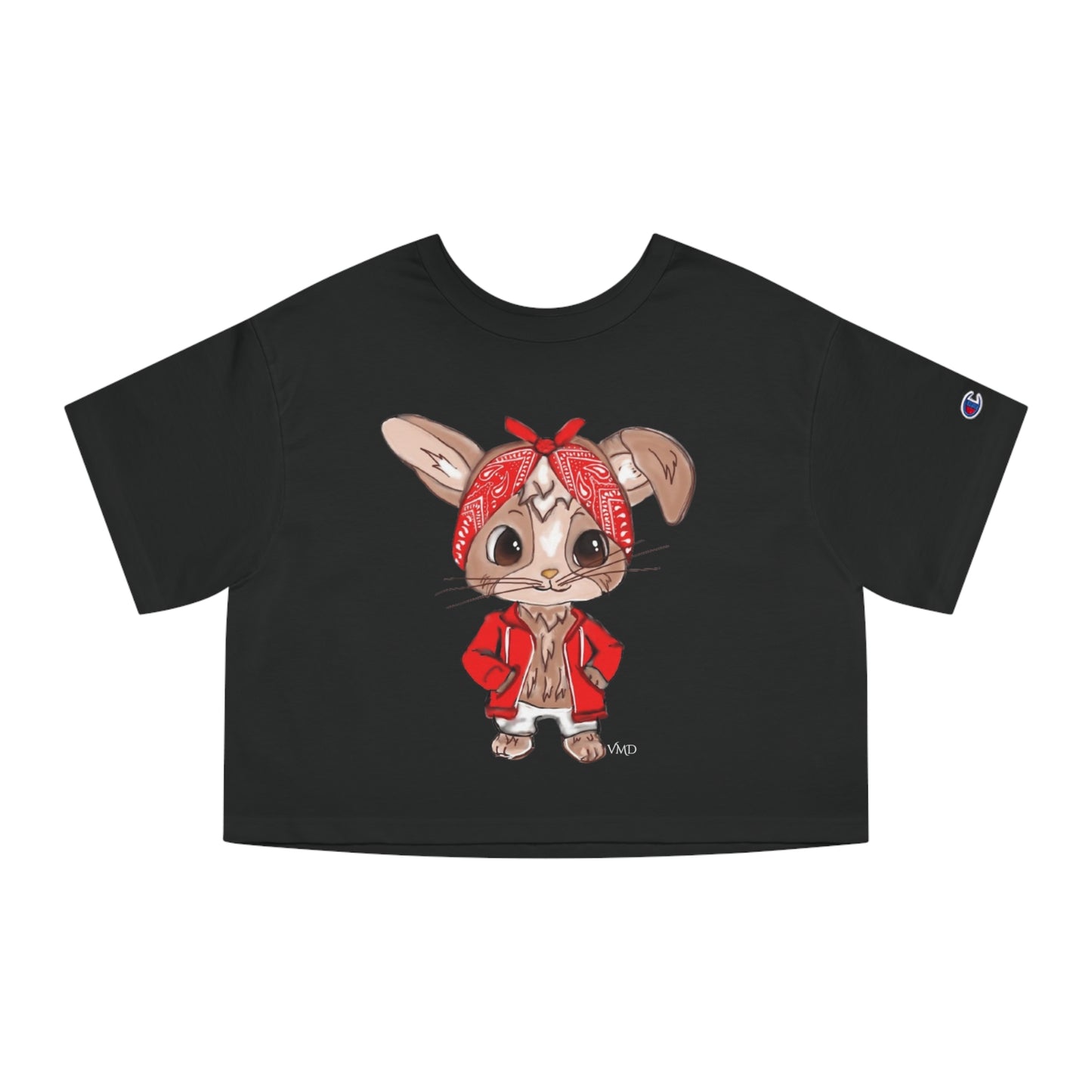 Champion Women's Cropped T-Shirt/Bandana Bunnie/Red