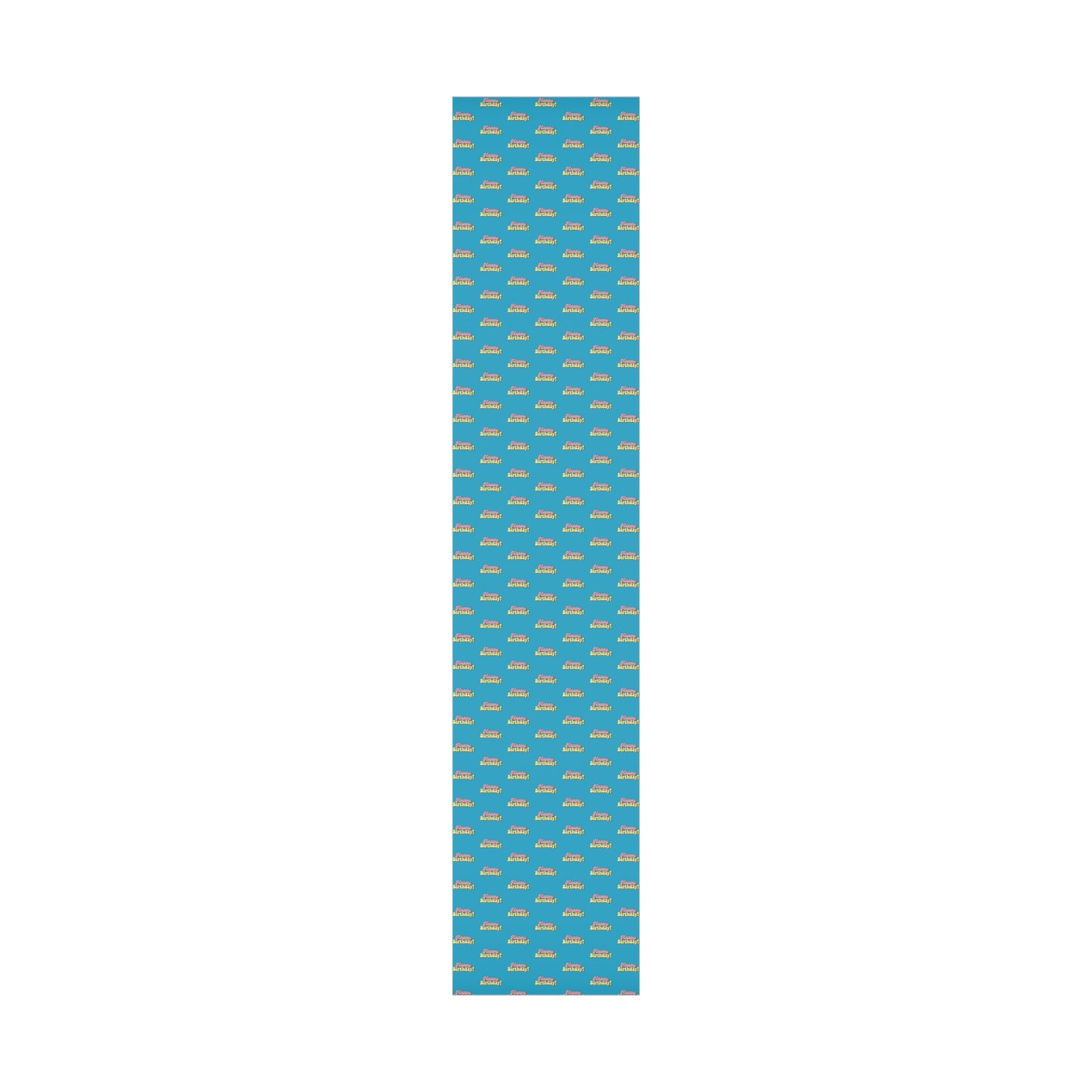 Birthday Gift Wrap Papers Happy birthday/Turquoise BG/Retro