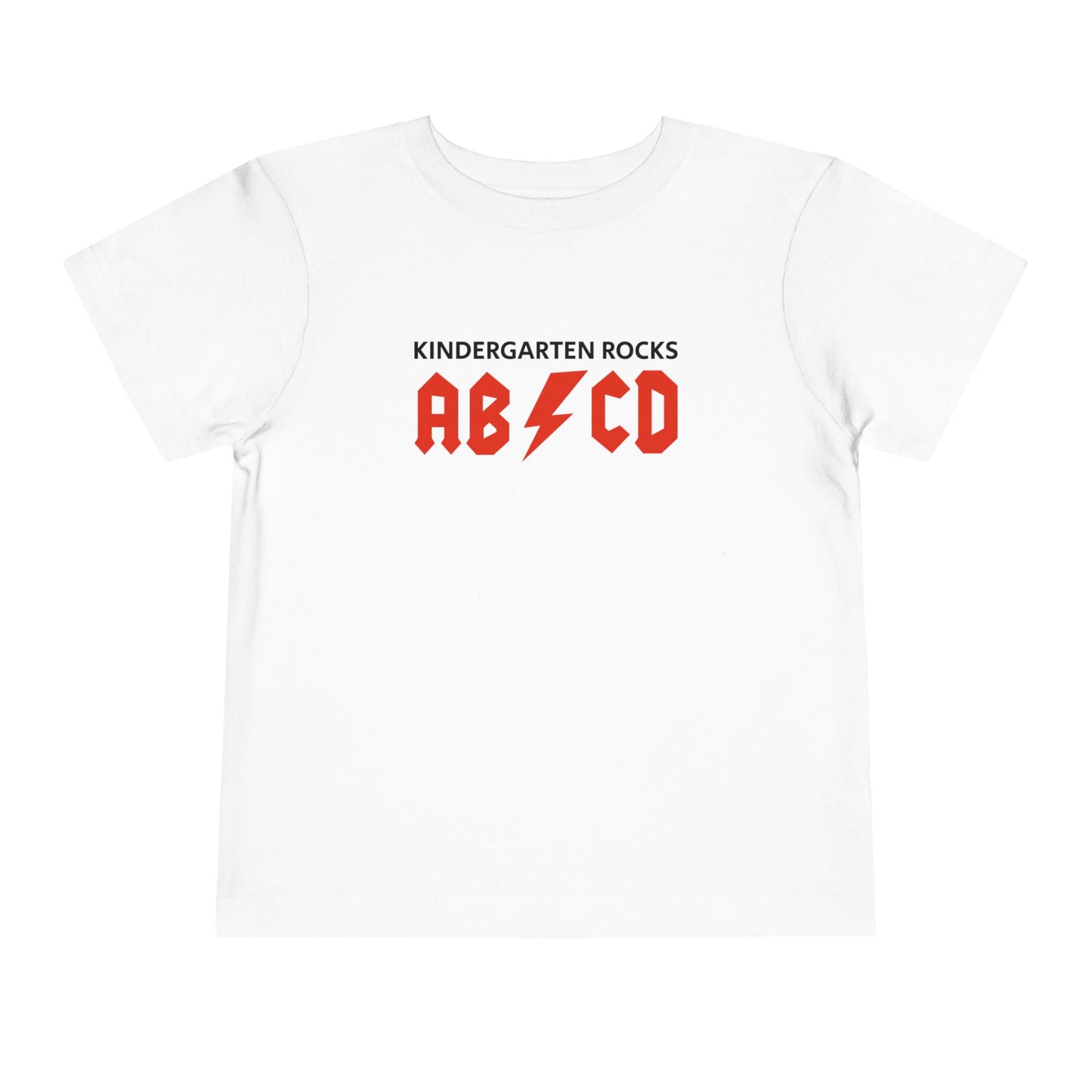 Toddler Short Sleeve Tee/AB CD Kindergarten Rocks