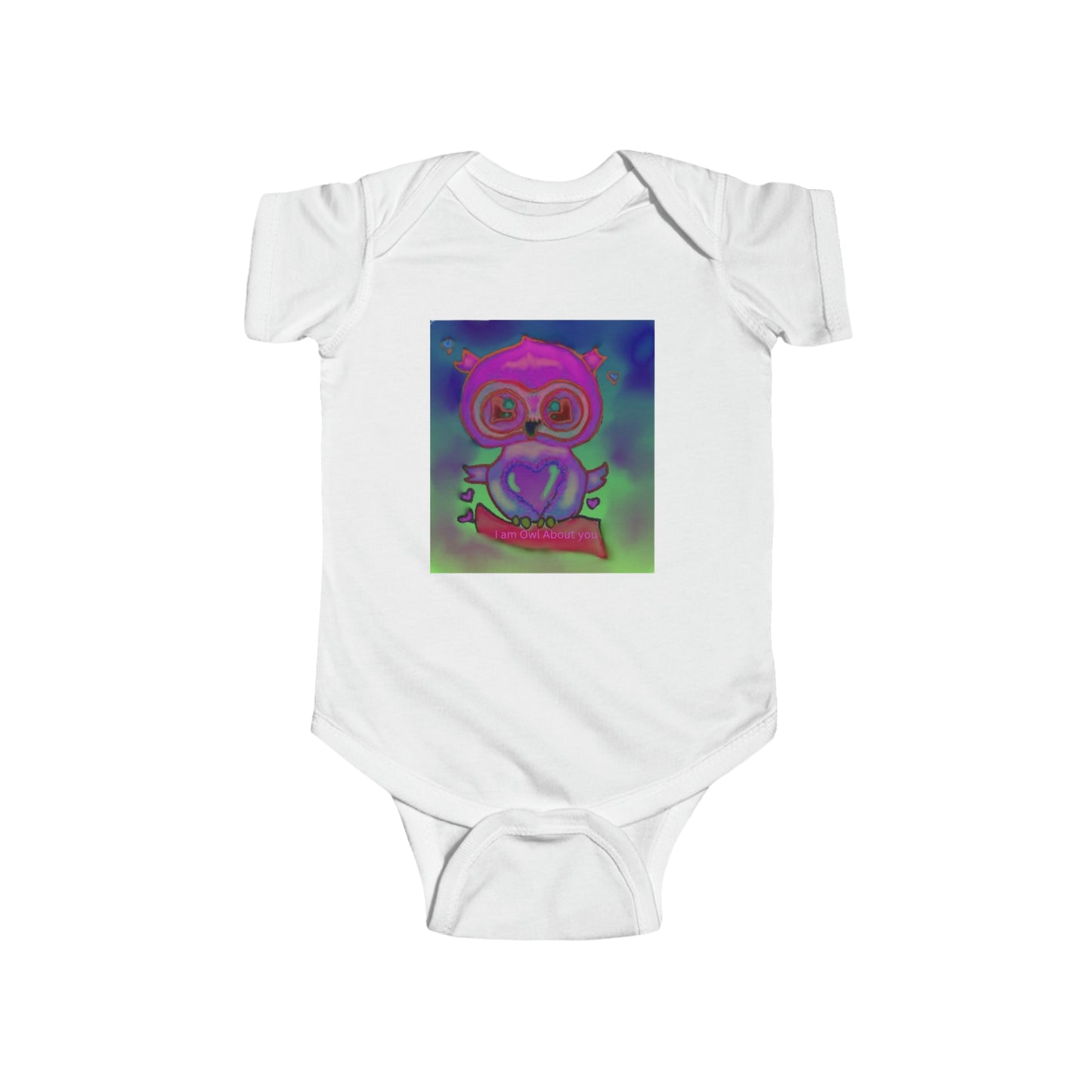 Infant Fine Jersey Bodysuit/I am Owl about you/Valentines Day