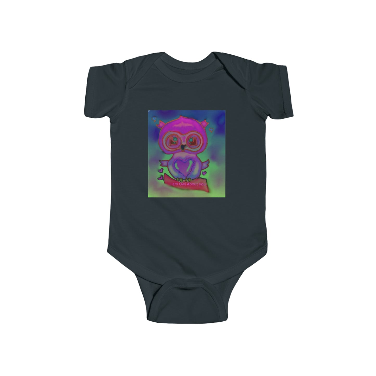 Infant Fine Jersey Bodysuit/I am Owl about you/Valentines Day