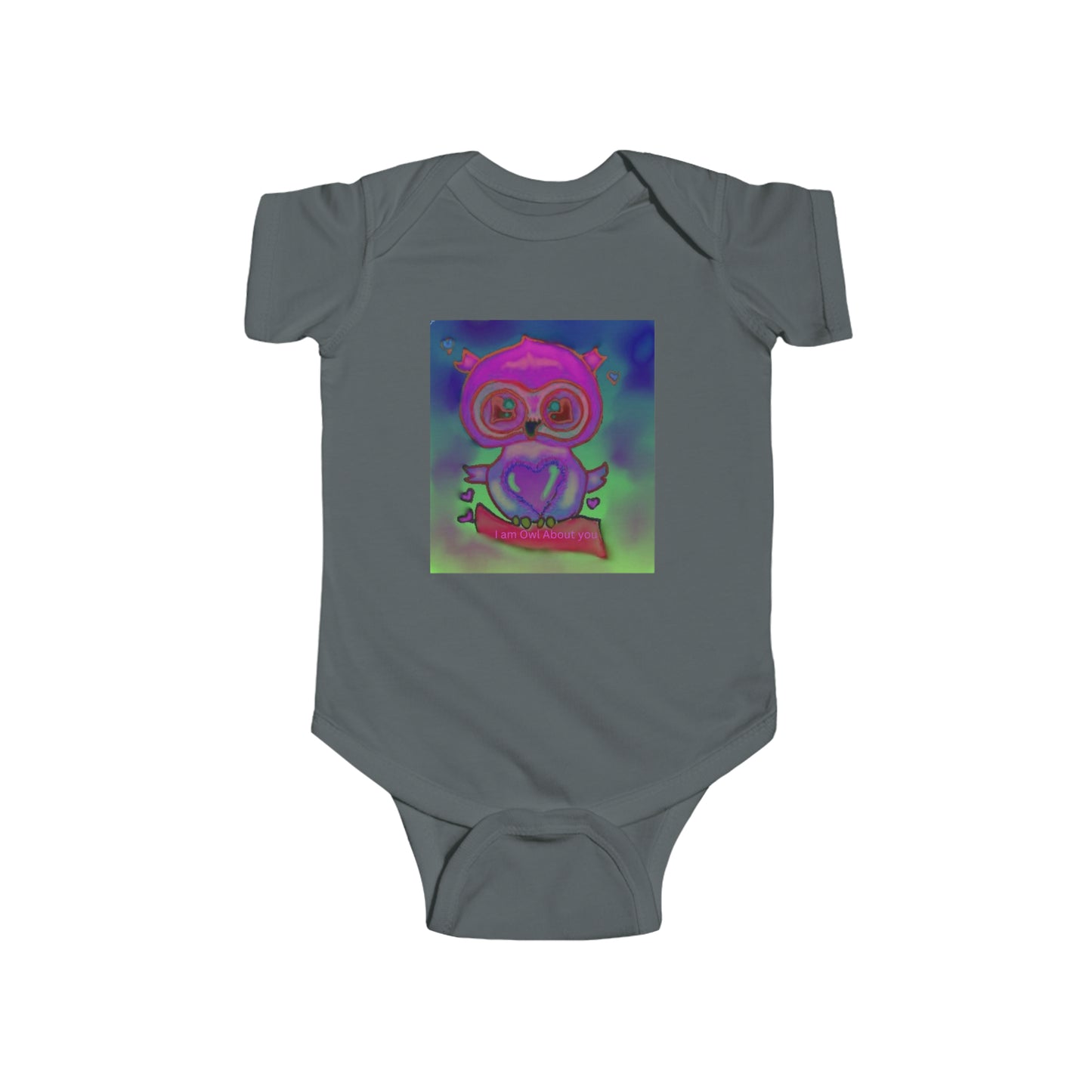 Infant Fine Jersey Bodysuit/I am Owl about you/Valentines Day