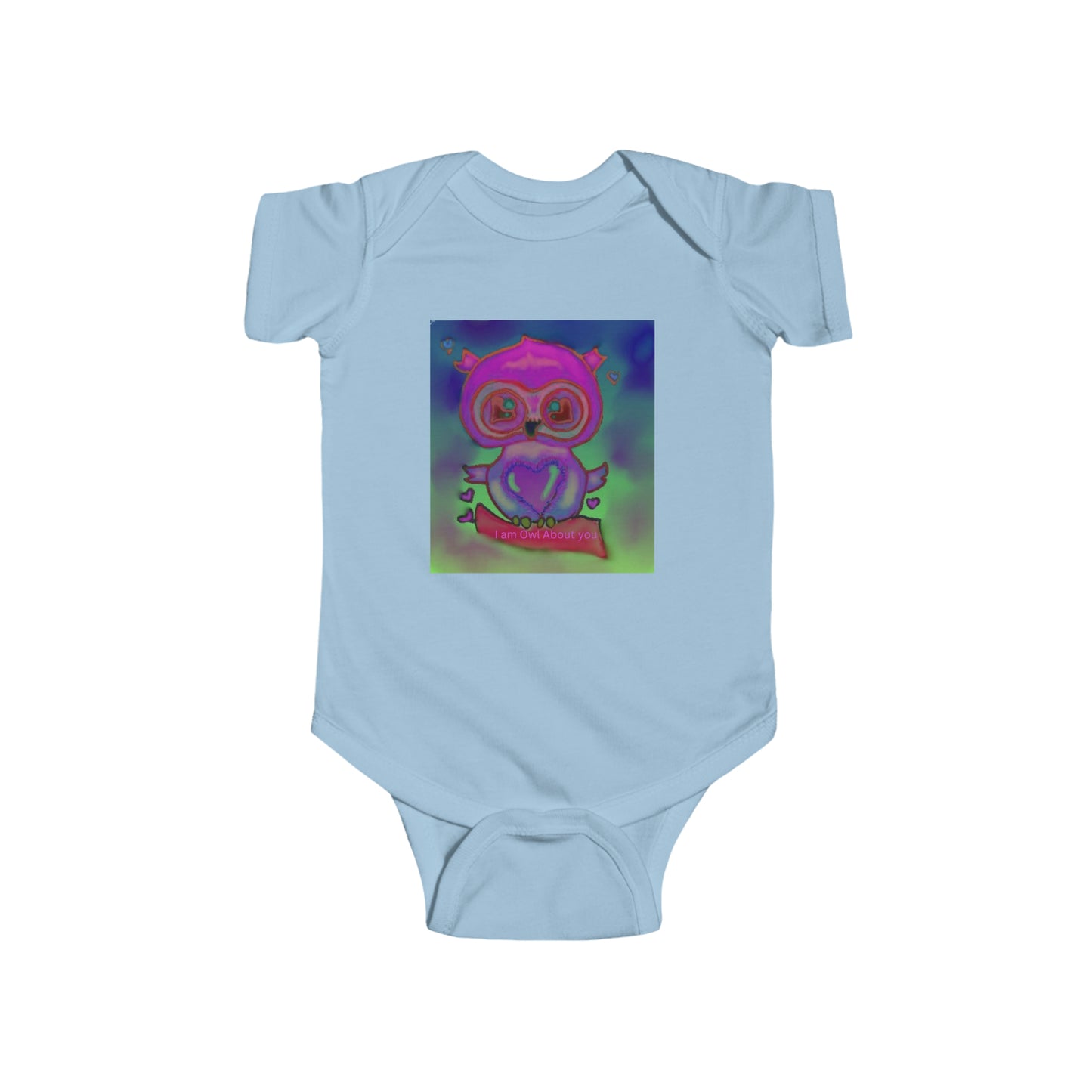 Infant Fine Jersey Bodysuit/I am Owl about you/Valentines Day