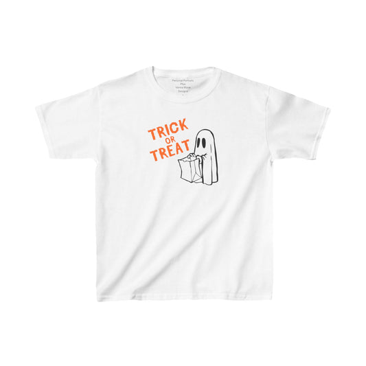 Kids Heavy Cotton™ Tee/Trick or Treat/Ghost