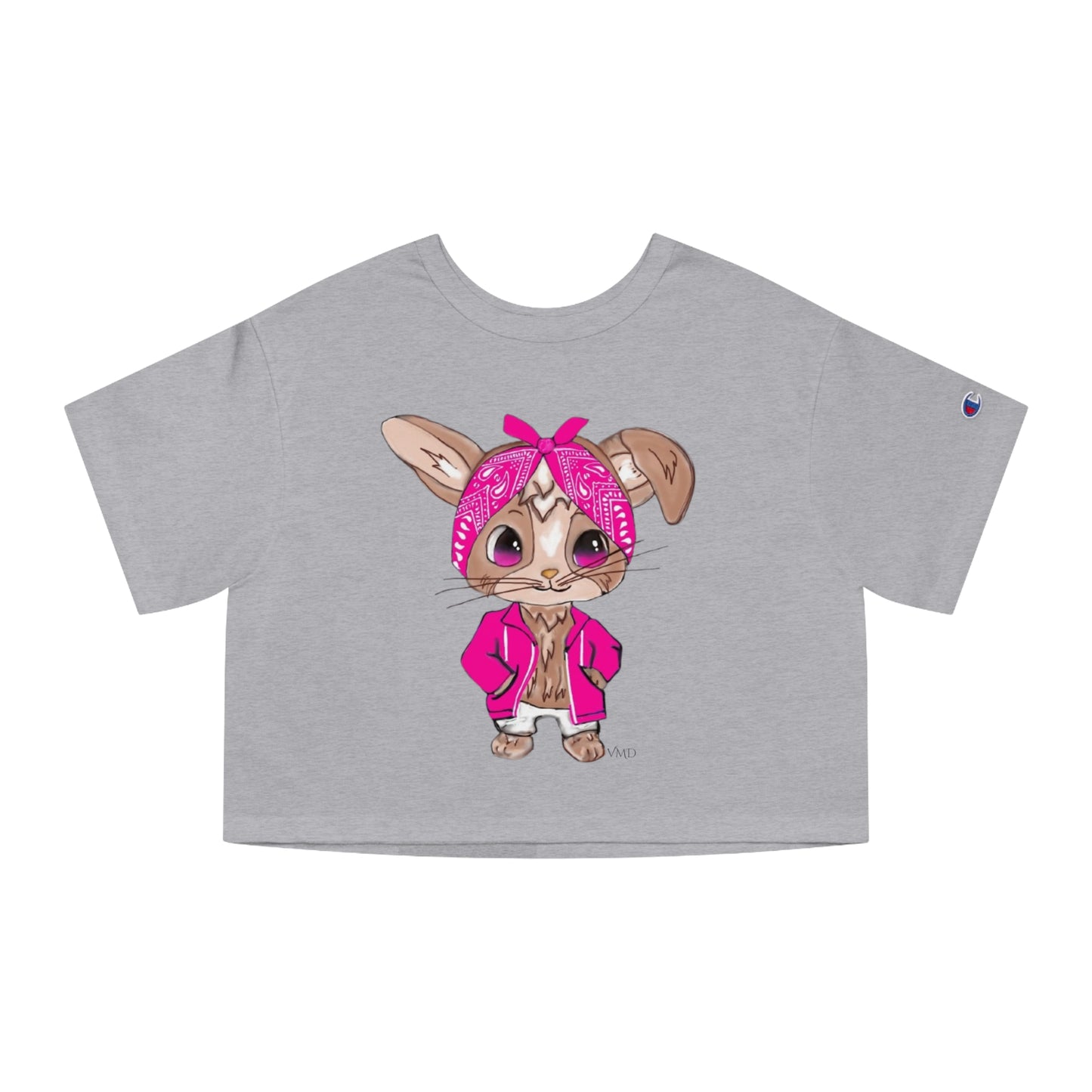 Champion Women's Cropped T-Shirt/Bandana Bunnie/Pink