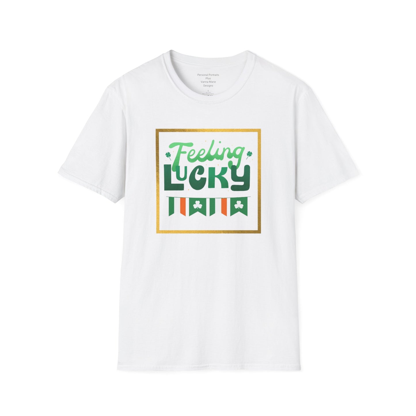 Unisex Softstyle T-Shirt/Feeling Lucky/Irish flags