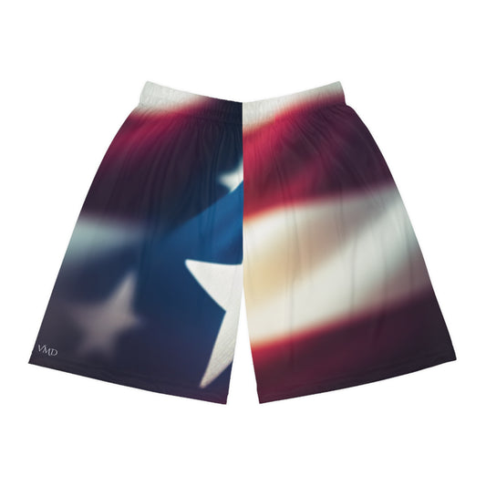 Basketball Shorts (AOP)/American Flag Print