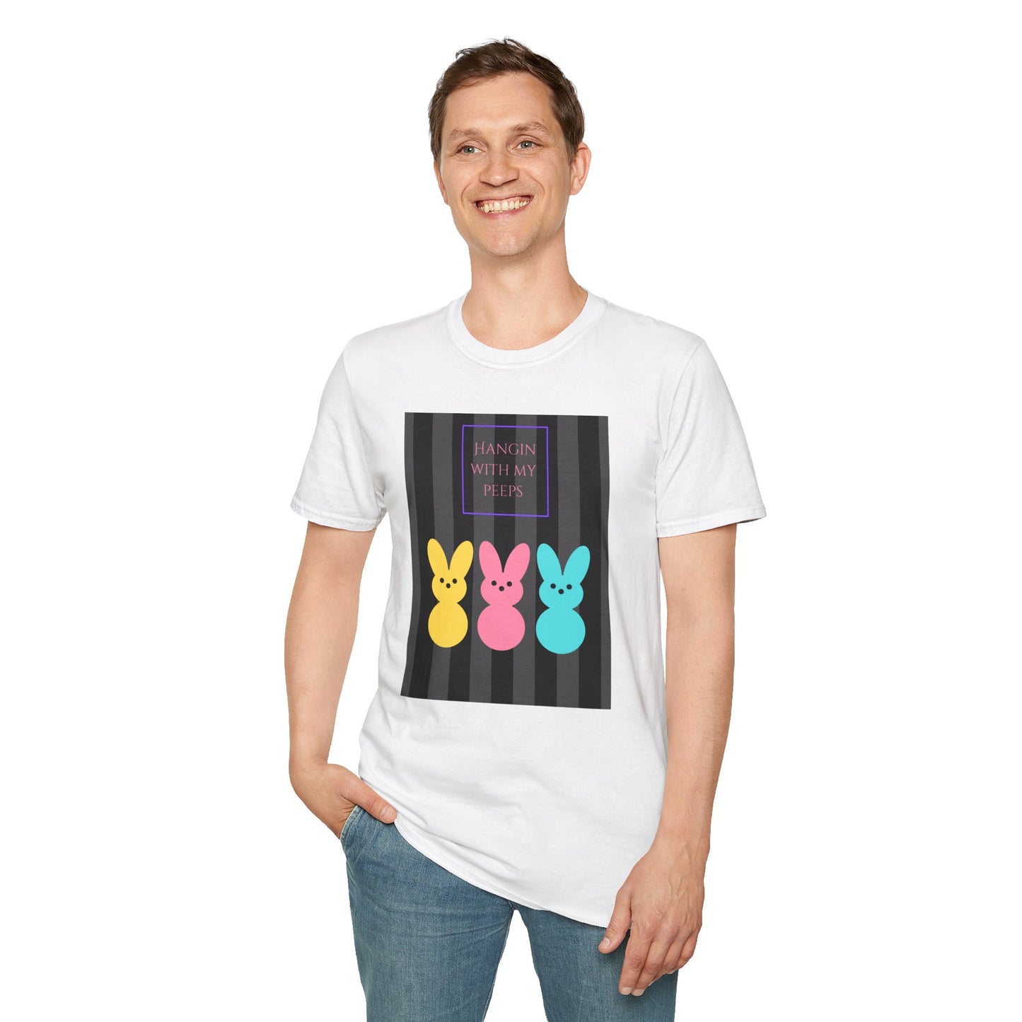 Unisex Softstyle T-Shirt/Easter/Hanging with my Peeps