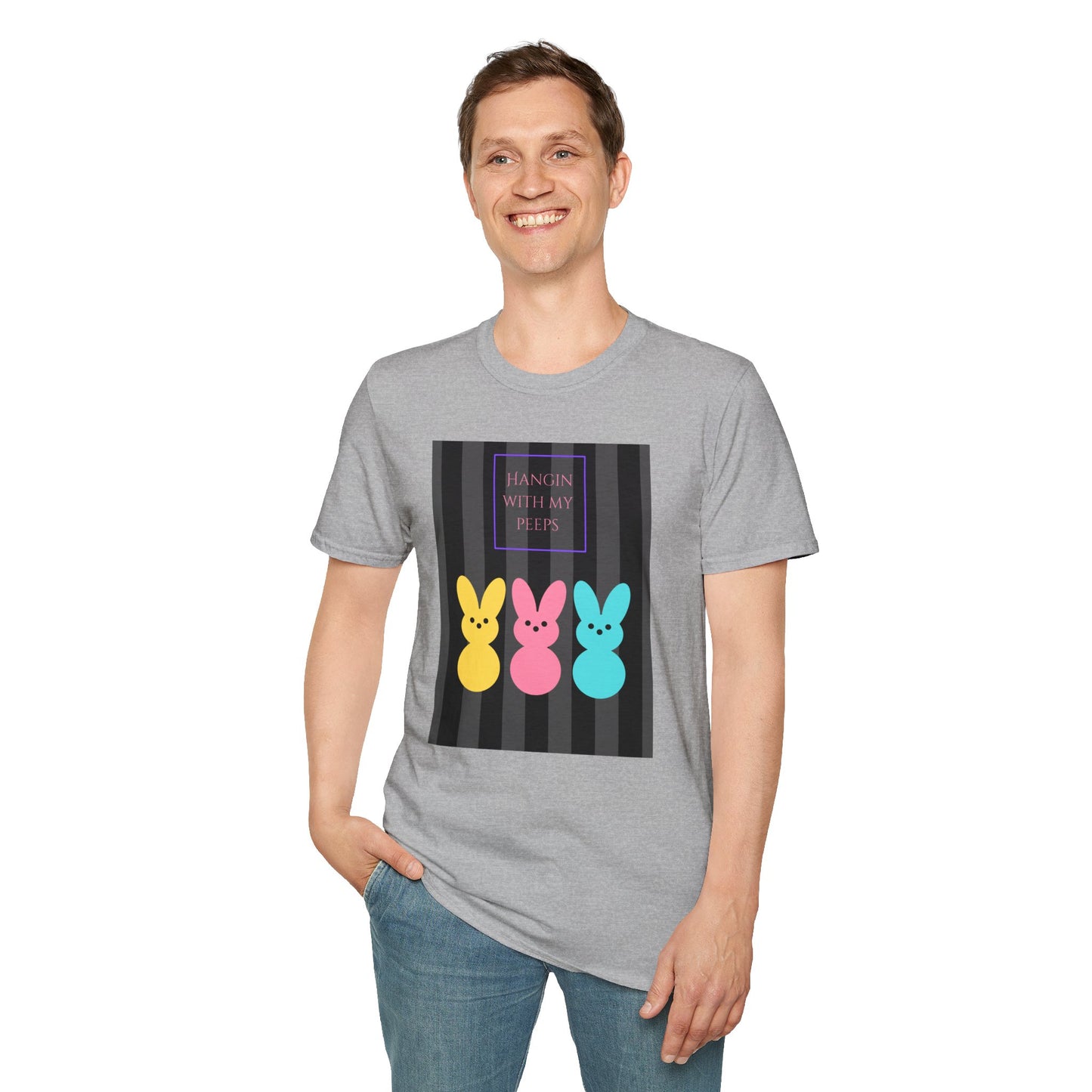 Unisex Softstyle T-Shirt/Easter/Hanging with my Peeps