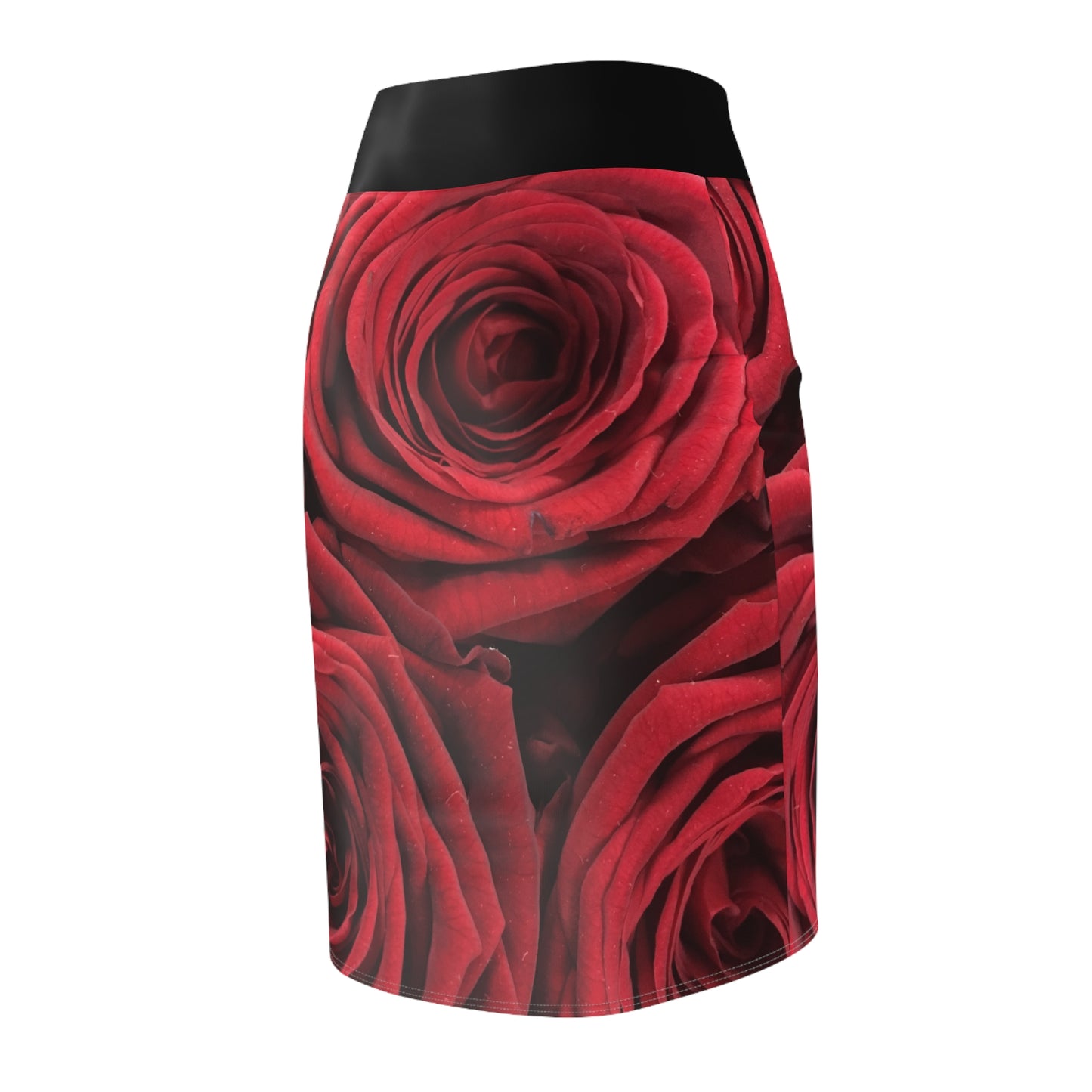 Women's Pencil Skirt (AOP)/Red Roses