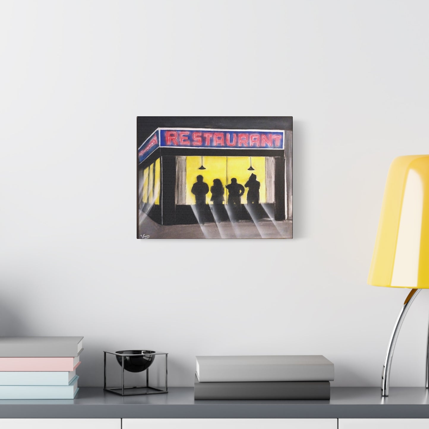 Matte Canvas, Stretched, 1.25" /Acrylic Painted Print/ 90s Sitcom