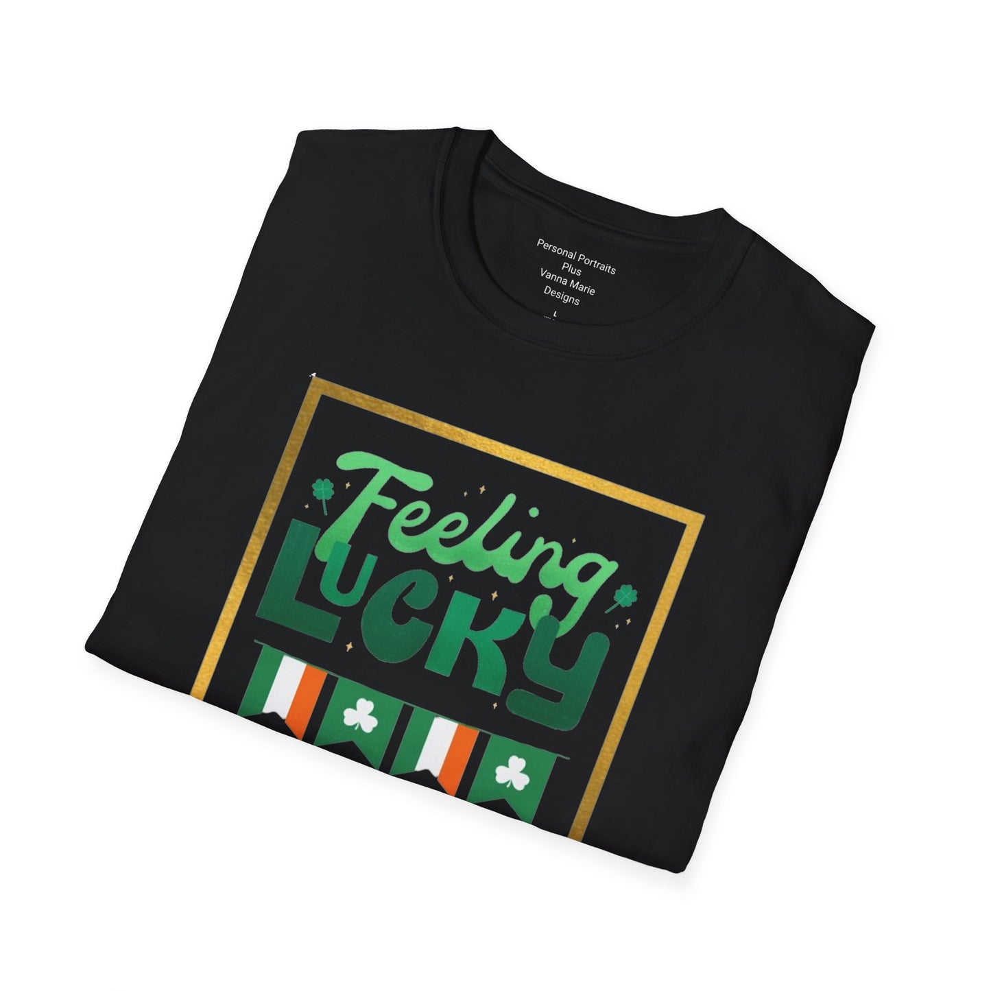 Unisex Softstyle T-Shirt/Feeling Lucky/Irish flags