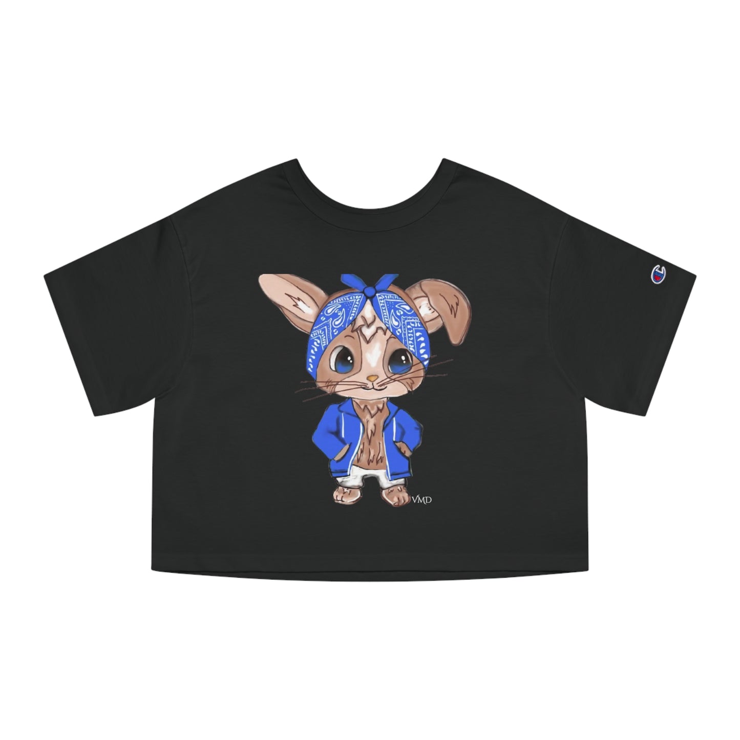 Champion Women's Cropped T-Shirt/Bandana Bunnie/Blue