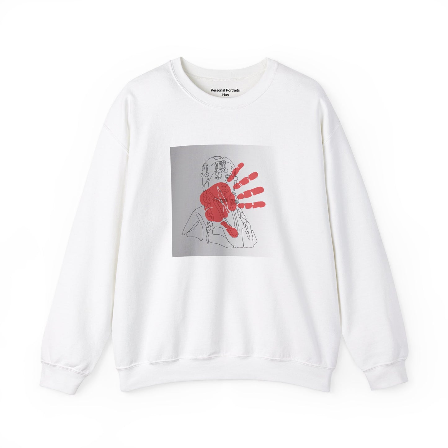 Unisex Heavy Blend™ Crewneck Sweatshirt/Native American/Hand Print/ Spreading Awareness for Indigenous Women