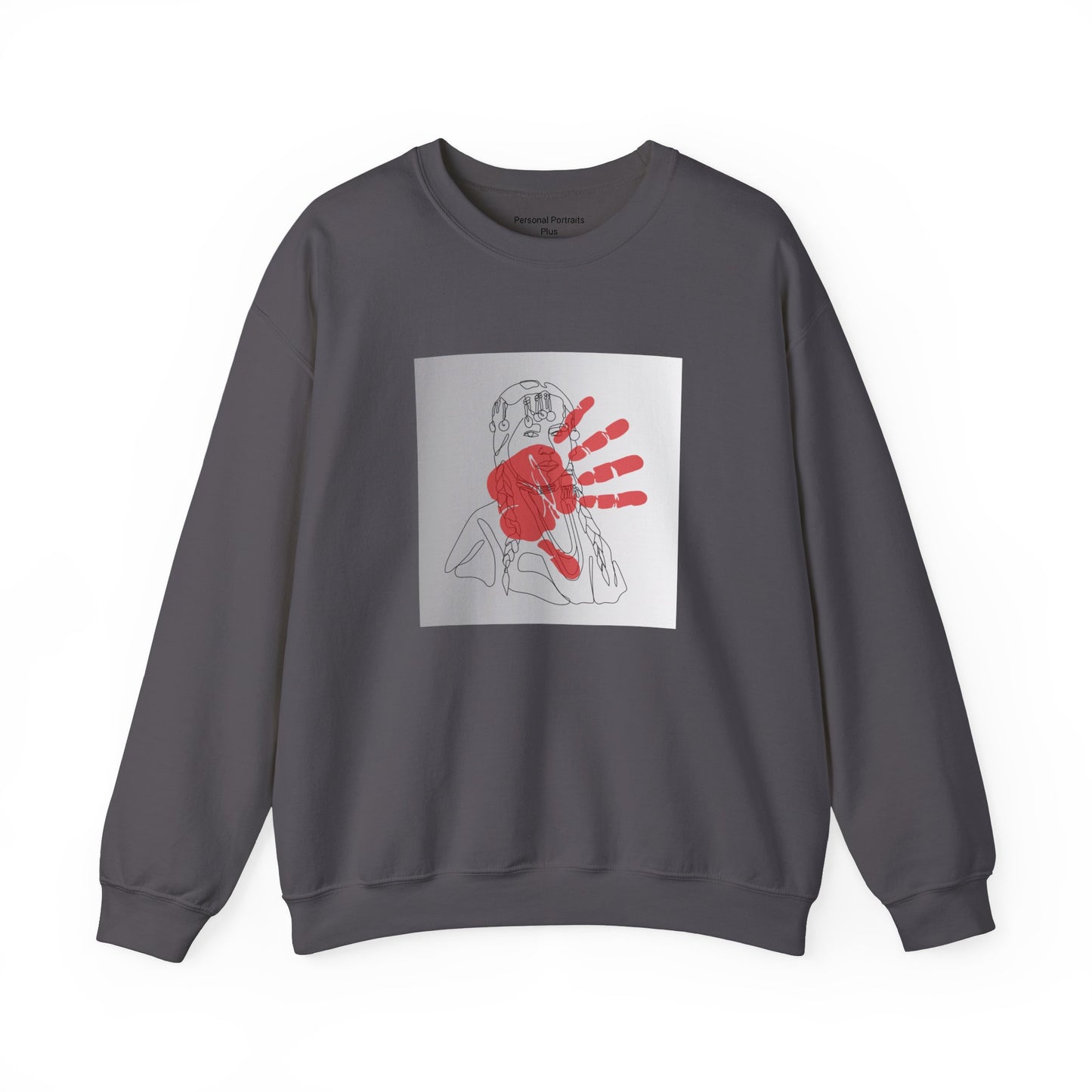 Unisex Heavy Blend™ Crewneck Sweatshirt/Native American/Hand Print/ Spreading Awareness for Indigenous Women