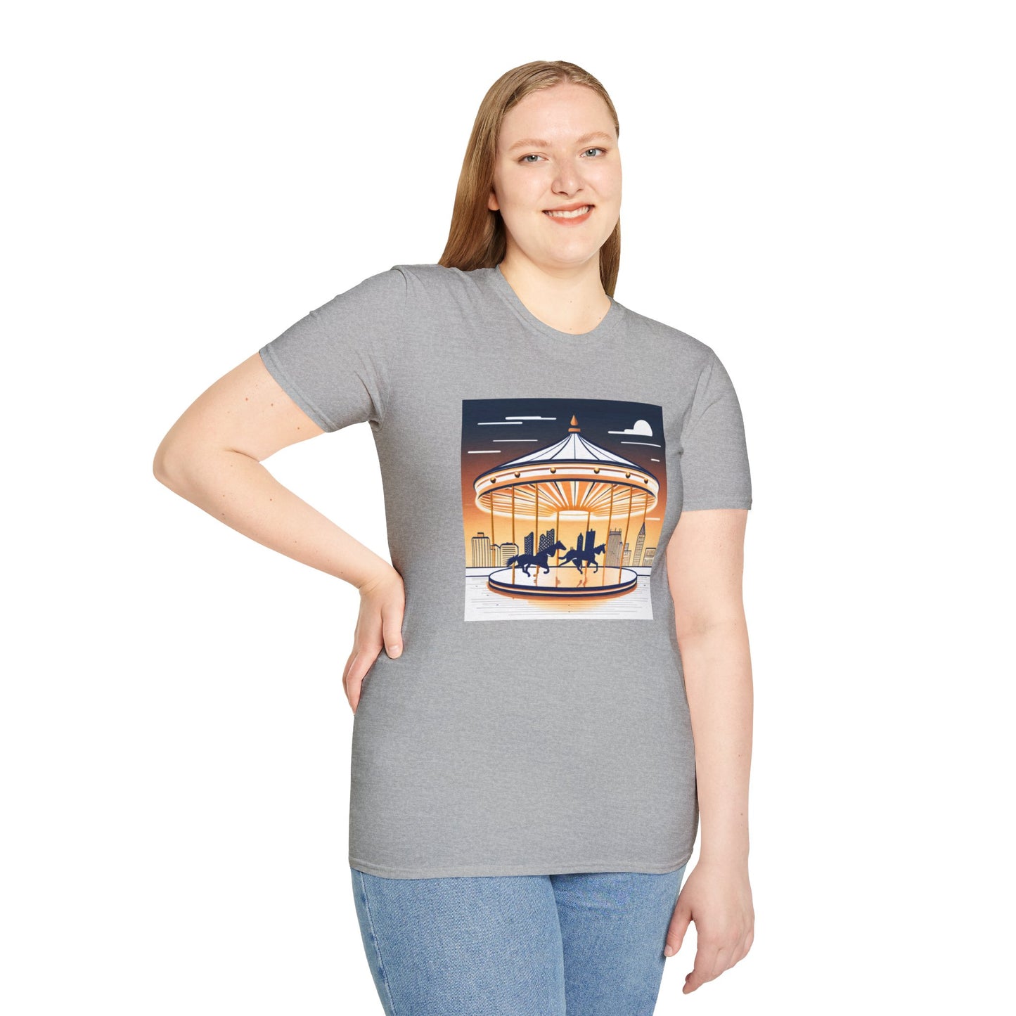 Unisex Softstyle T-Shirt/Carousel 1/Digital Art