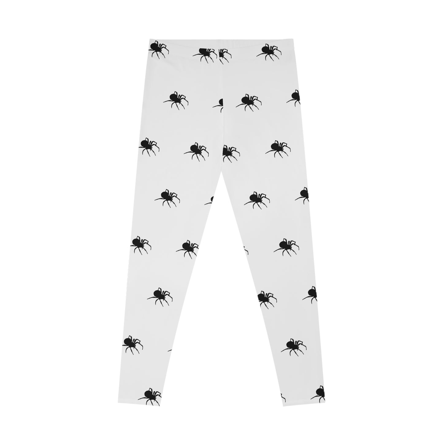 Woman's Stretchy Leggings (AOP)/Black Spider/Halloween