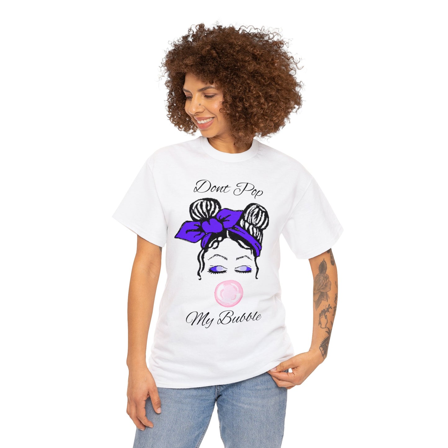 Unisex Heavy Cotton Tee Don't Pop My Bubble