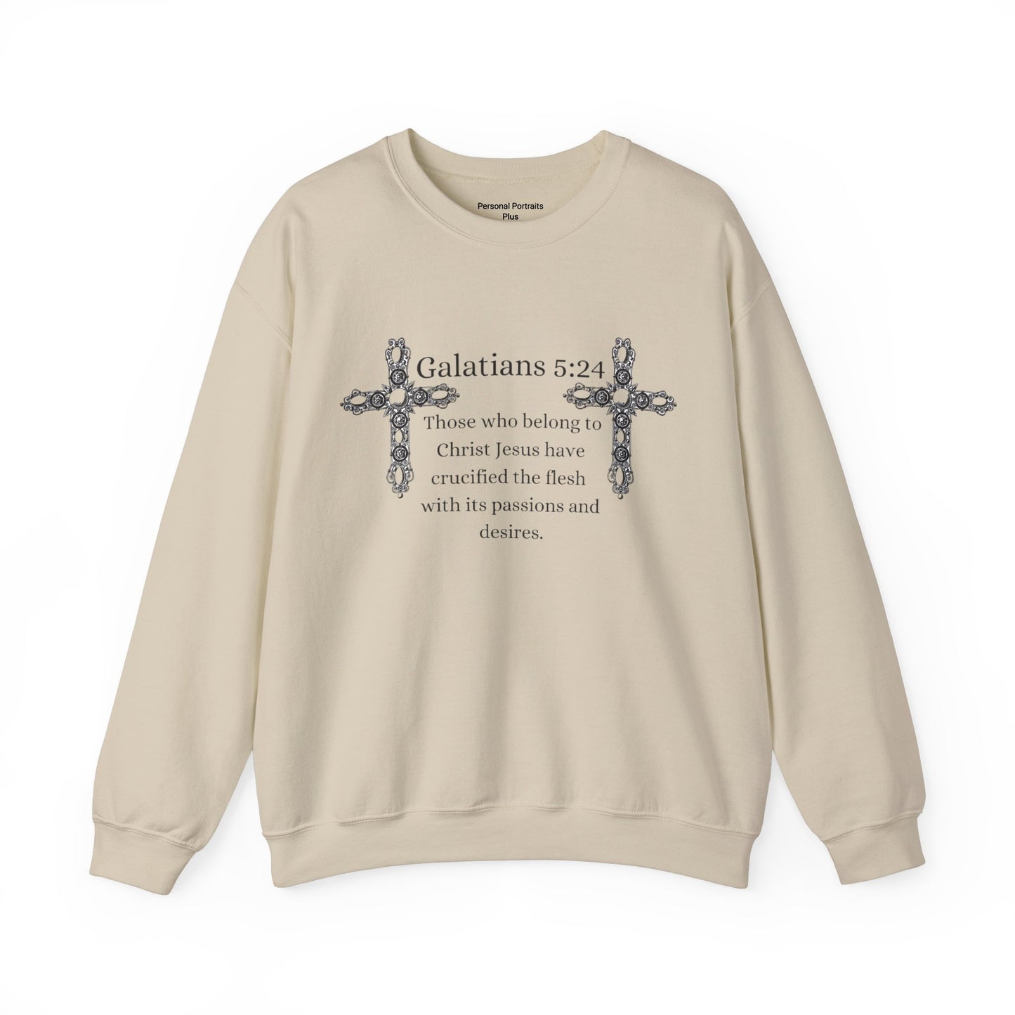 Unisex Heavy Blend™ Crewneck Sweatshirt/Galatians 5:24