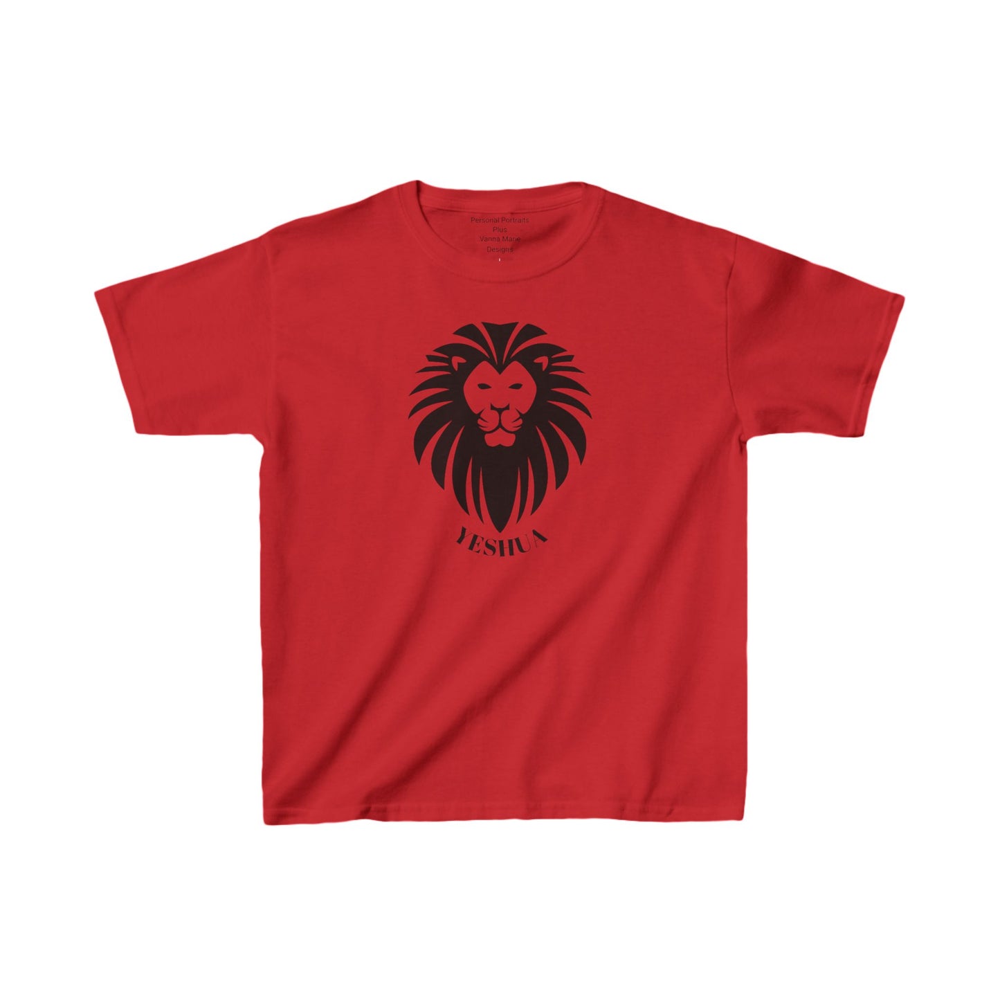 Kids Heavy Cotton™ Tee/Yeshua Lion/Black