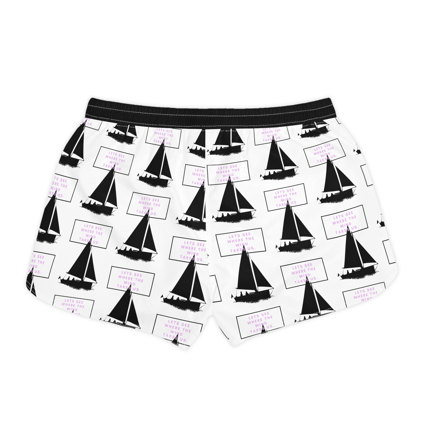 Women's Casual Shorts (AOP)/ Let's see where the wind takes us.