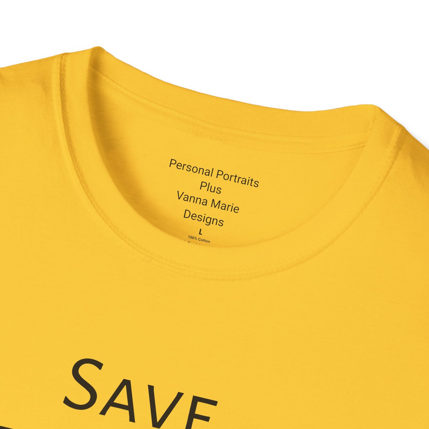 Unisex Softstyle T-Shirt/Save the Bees/With every Save the bees t- shirt purchased 10% of sales goes to bee organization's