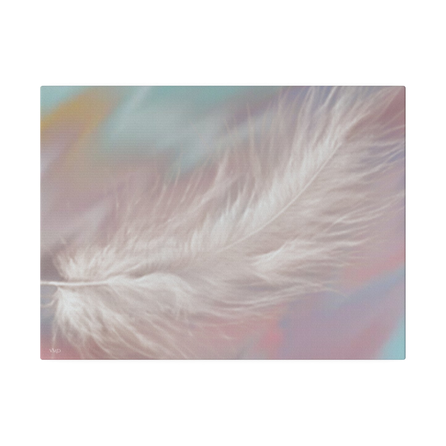 Digital Portrait Print, 0.75"/Feather/Pastel BG