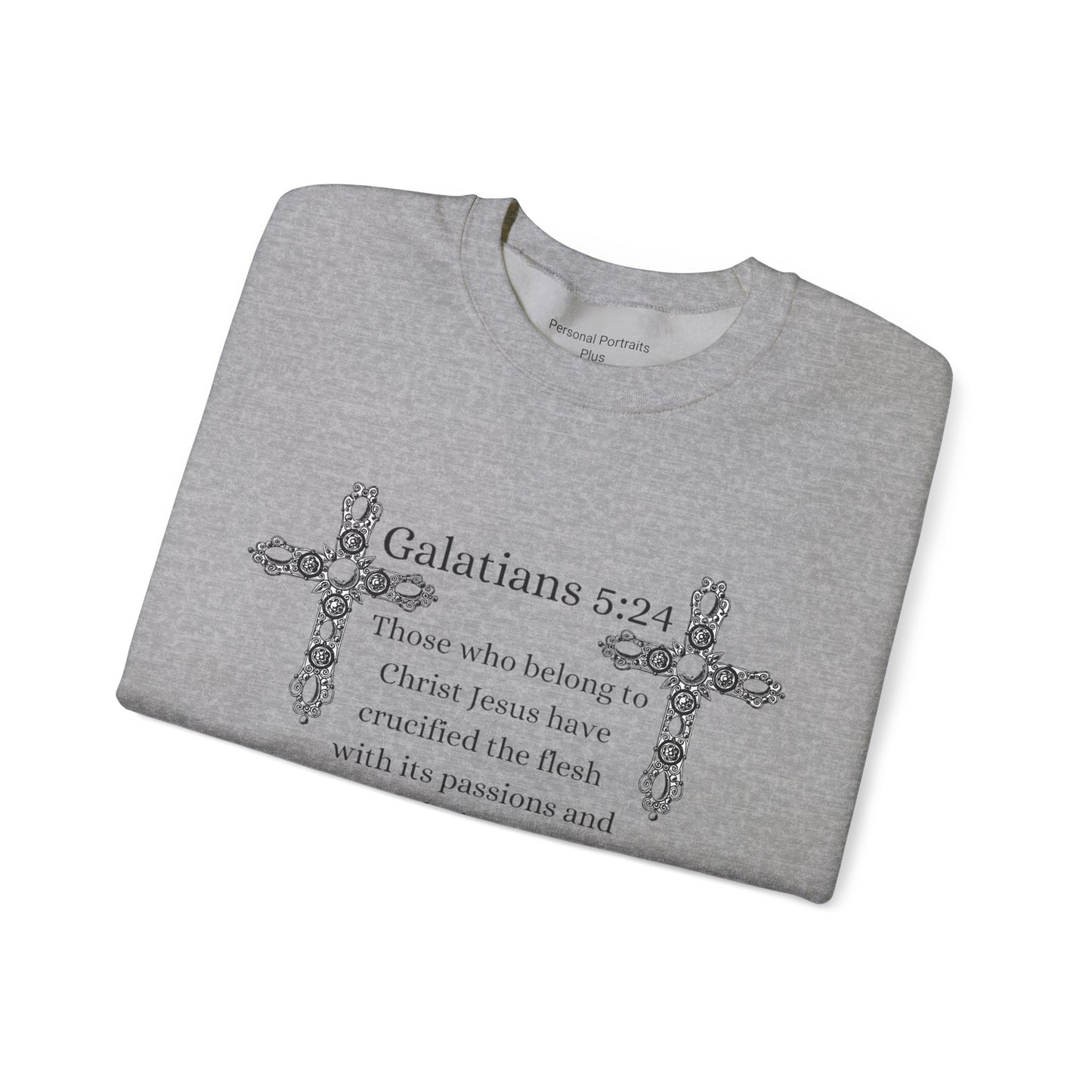 Unisex Heavy Blend™ Crewneck Sweatshirt/Galatians 5:24