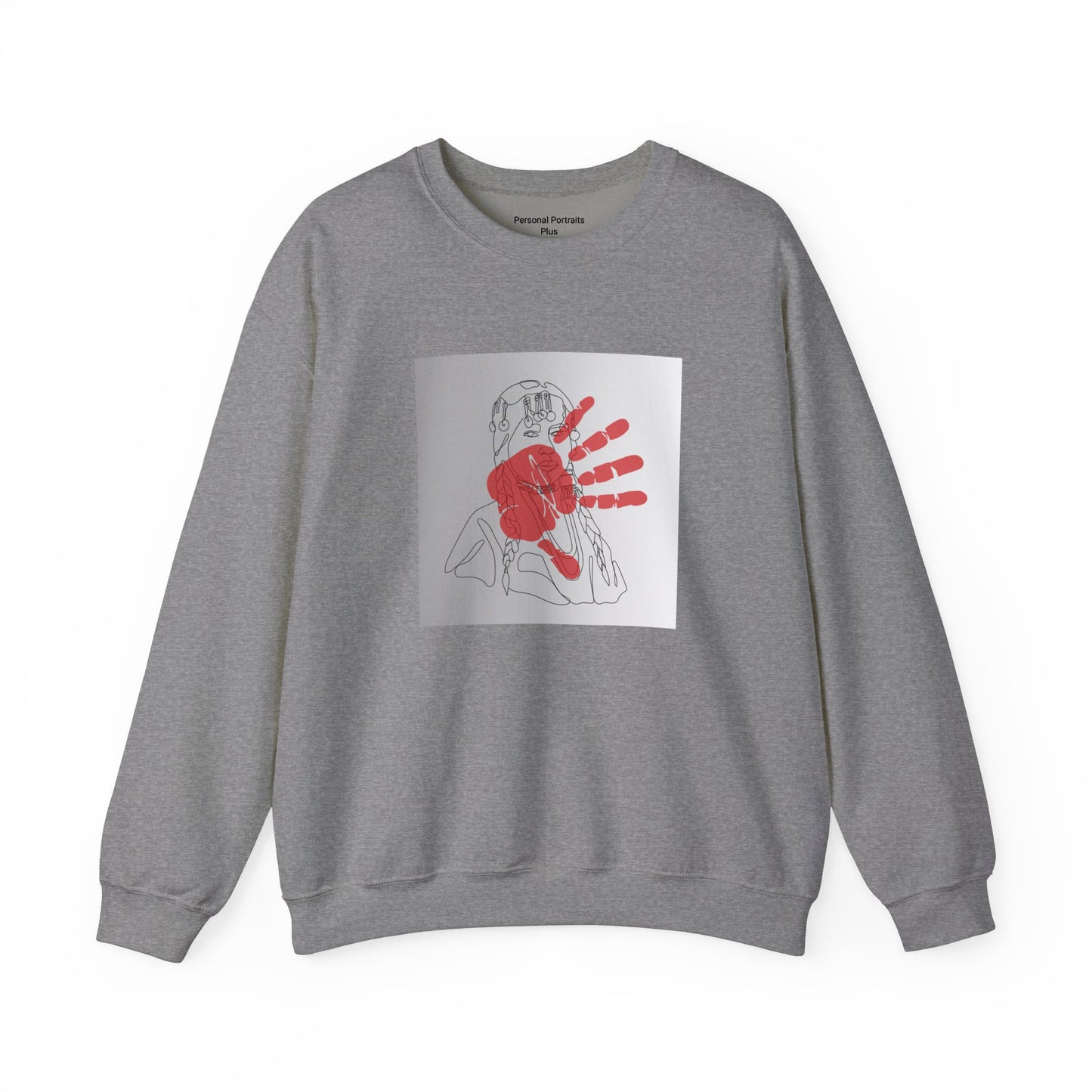 Unisex Heavy Blend™ Crewneck Sweatshirt/Native American/Hand Print/ Spreading Awareness for Indigenous Women