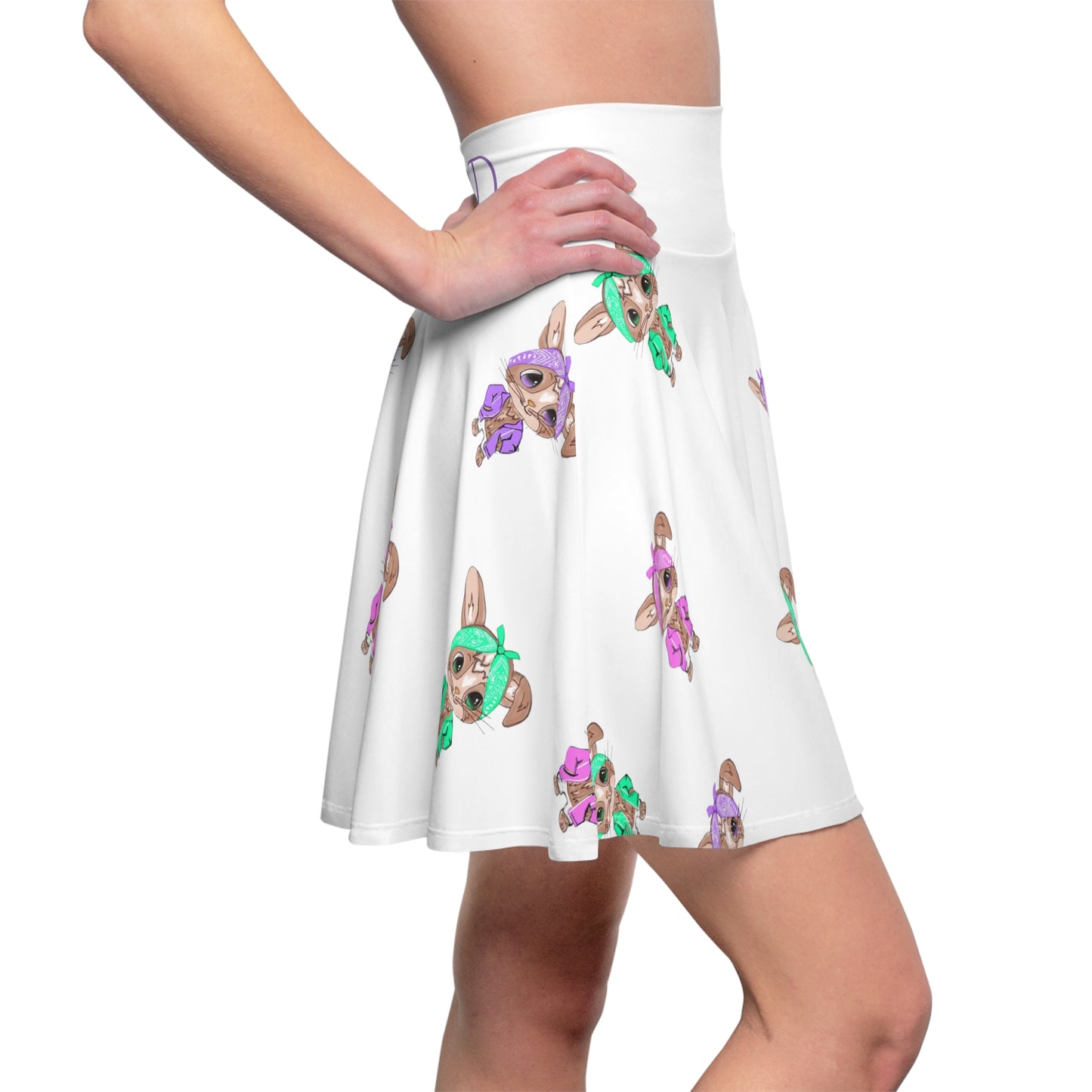 Women's Bunnie/Easter Skirt (AOP)/Bandana Bunnies/PL/P/TL