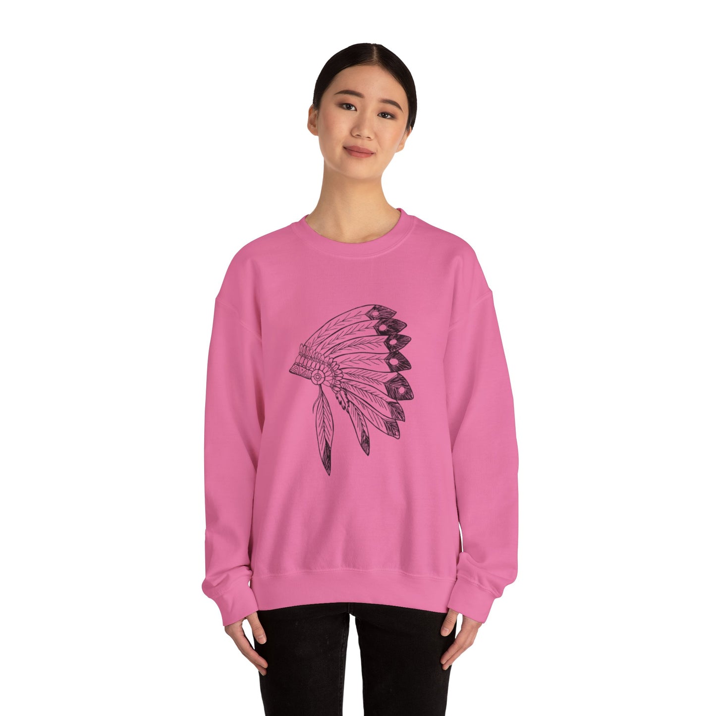 Unisex Heavy Blend™ Crewneck Sweatshirt/Chief Head Dress