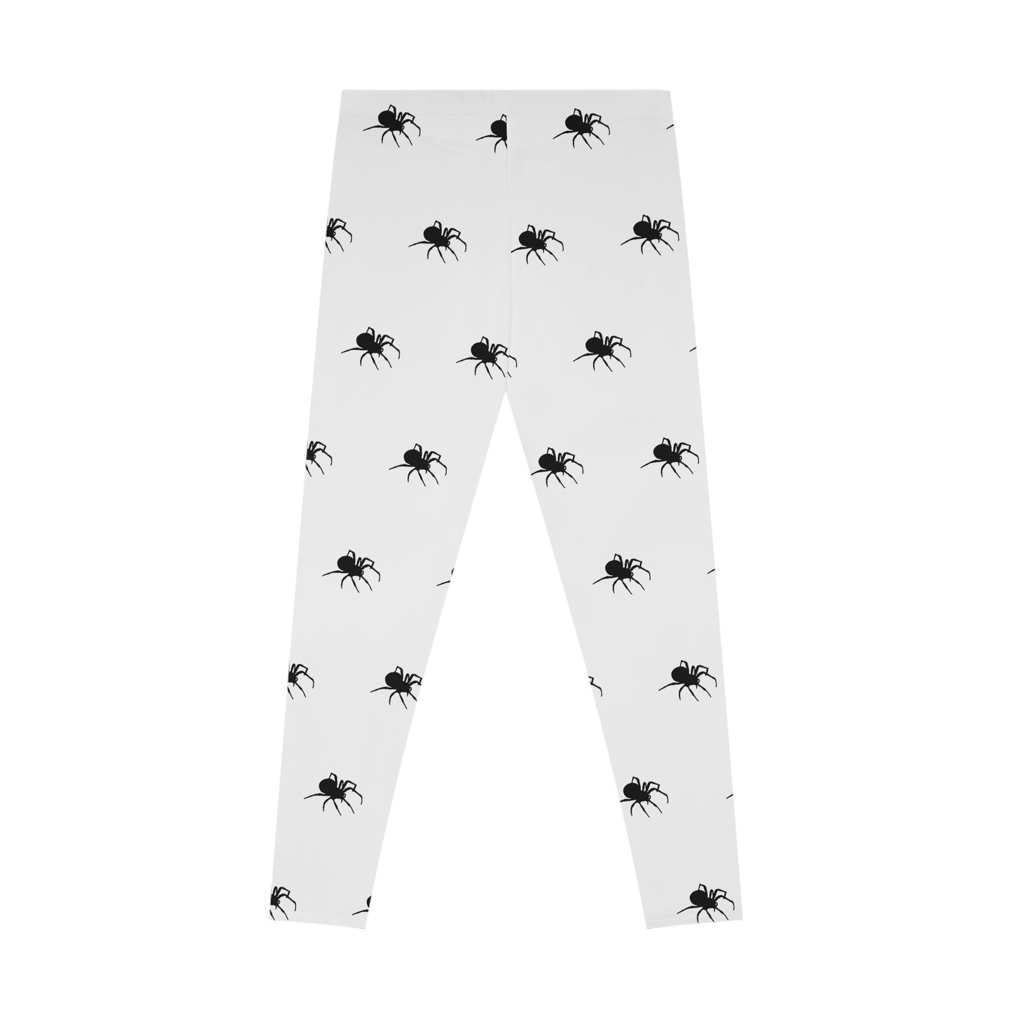 Woman's Stretchy Leggings (AOP)/Black Spider/Halloween