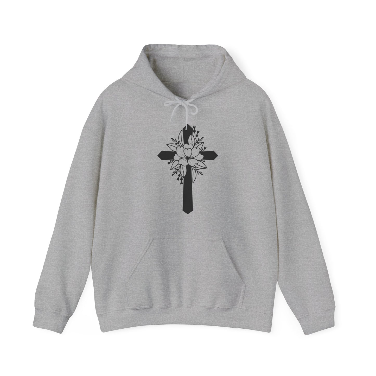 Unisex Heavy Blend™ Hooded Sweatshirt Cross/Christian Art