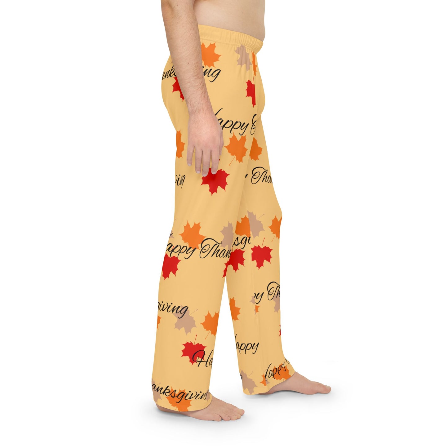 Men's Pajama Pants (AOP)/ Holiday/Happy Thanksgiving/ Fall Leaves