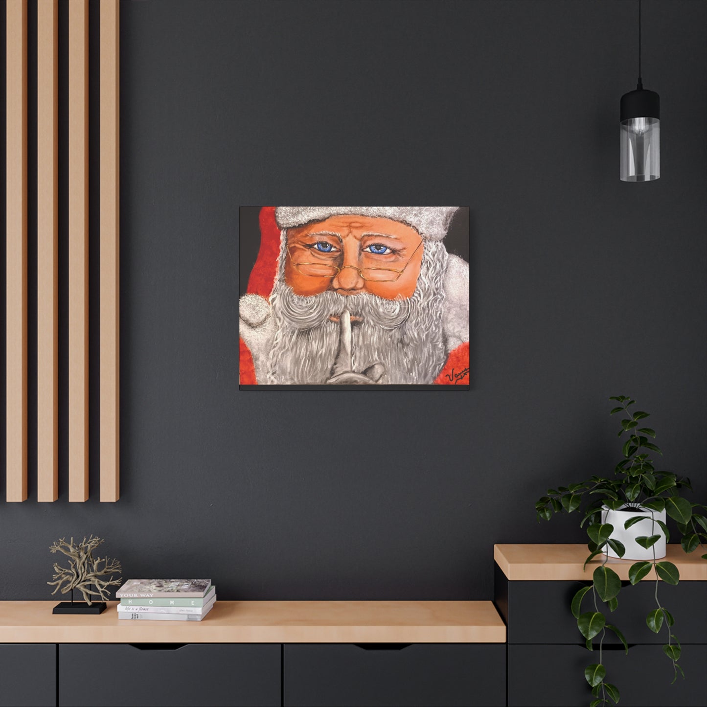 Matte Canvas, Stretched, 1.25/Santa Claus/Holiday