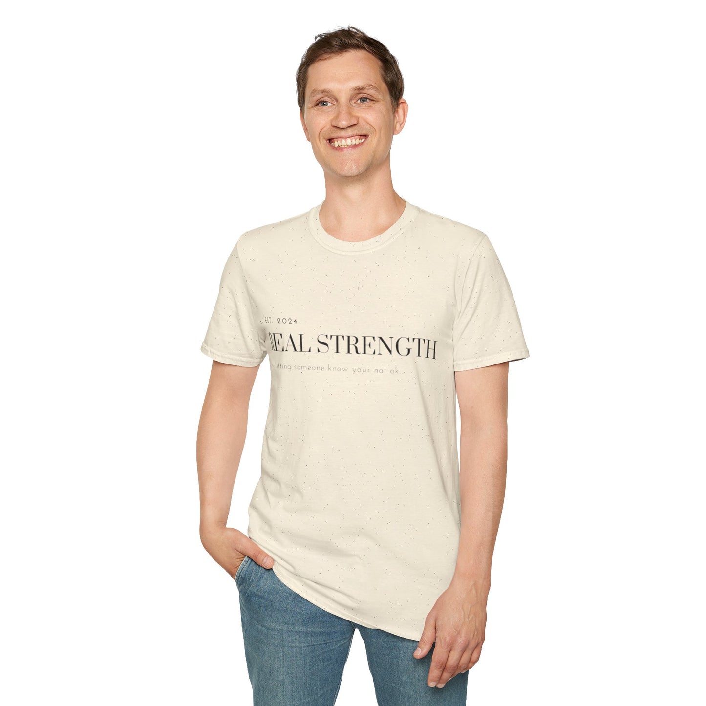 Unisex Softstyle T-Shirt/ Real strength/ Mental awareness