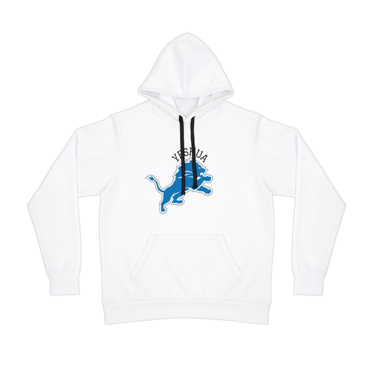 Unisex Athletic Hoodie (AOP) Yeshua/Blue/White/Lion