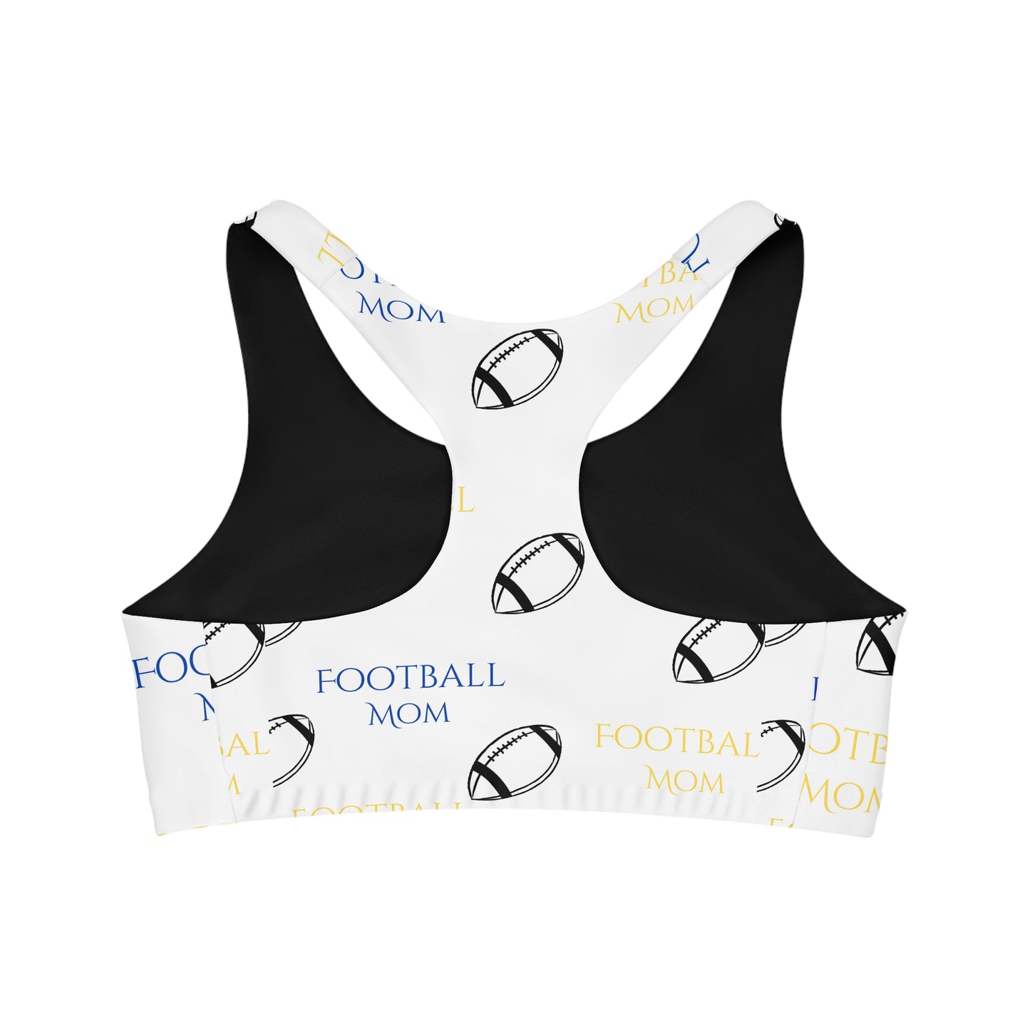 Seamless Sports Bra (AOP)Football Mom