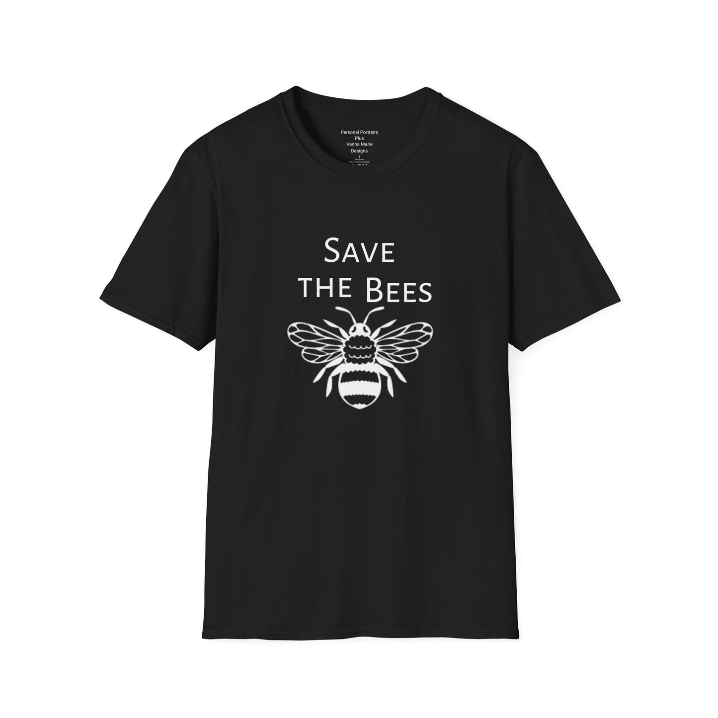 Unisex Softstyle T-Shirt/Save the Bees/With every Save the bees t- shirt purchased 10% of sales goes to bee organization's