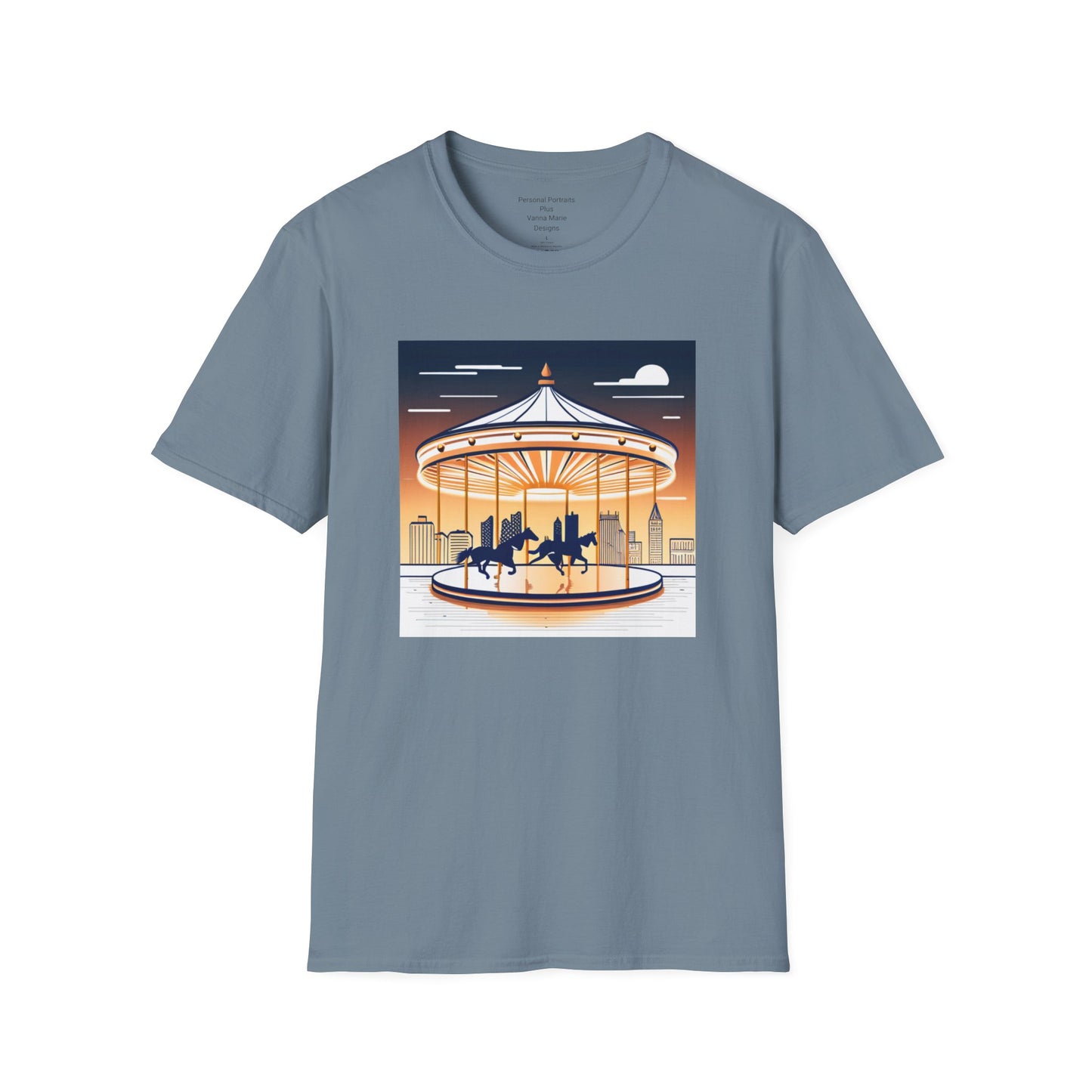 Unisex Softstyle T-Shirt/Carousel 1/Digital Art