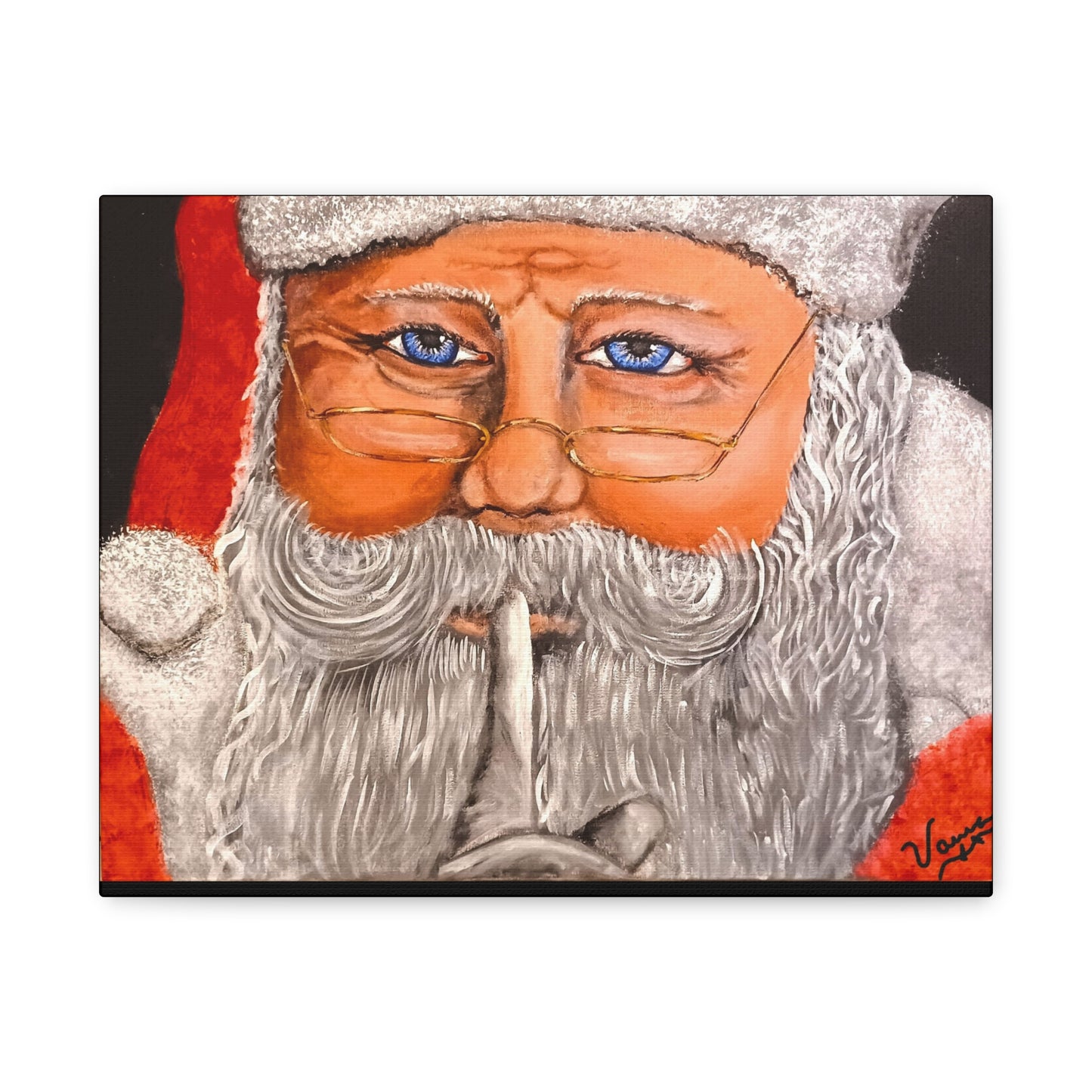 Matte Canvas, Stretched, 1.25/Santa Claus/Holiday