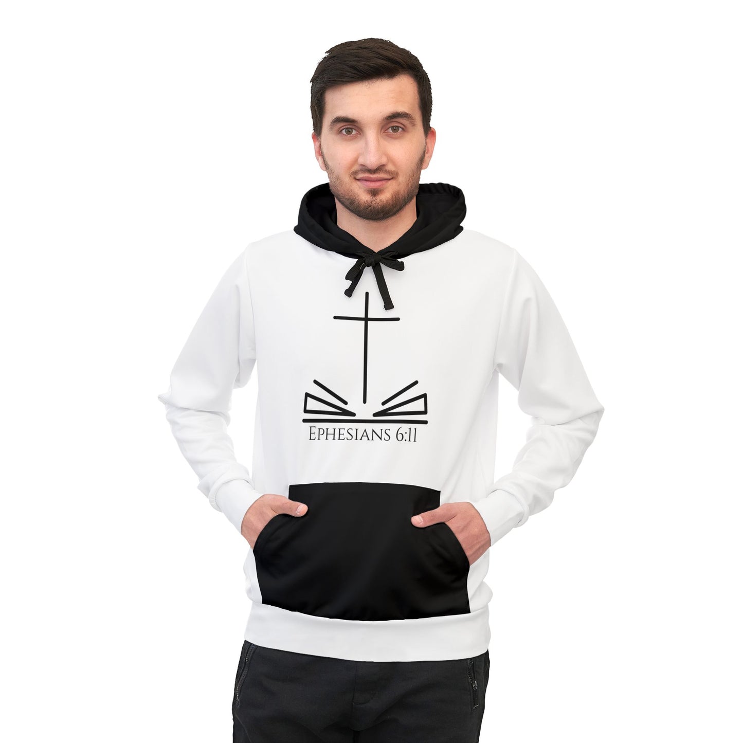 Unisex Athletic Hoodie (AOP)/Ephesians 6;11