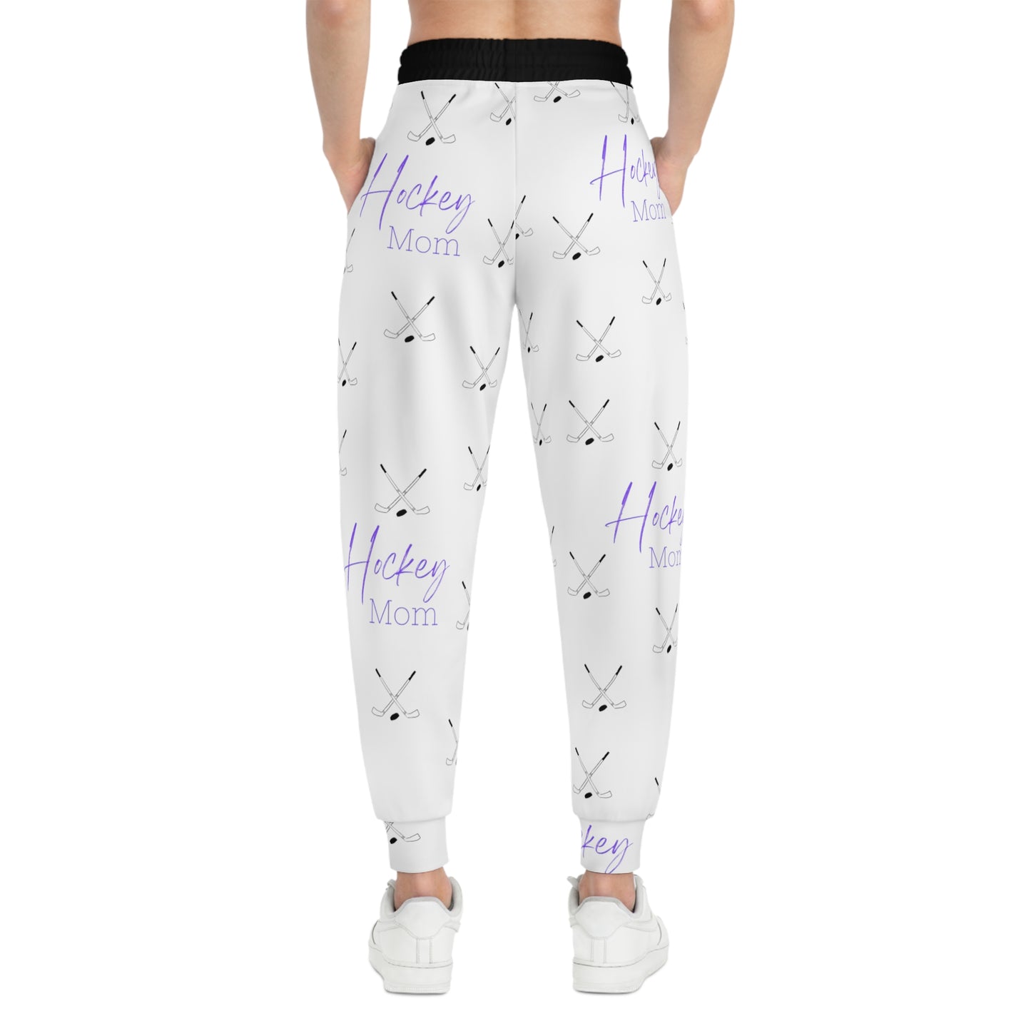 Athletic Joggers (AOP)/Hockey Mom/Purple