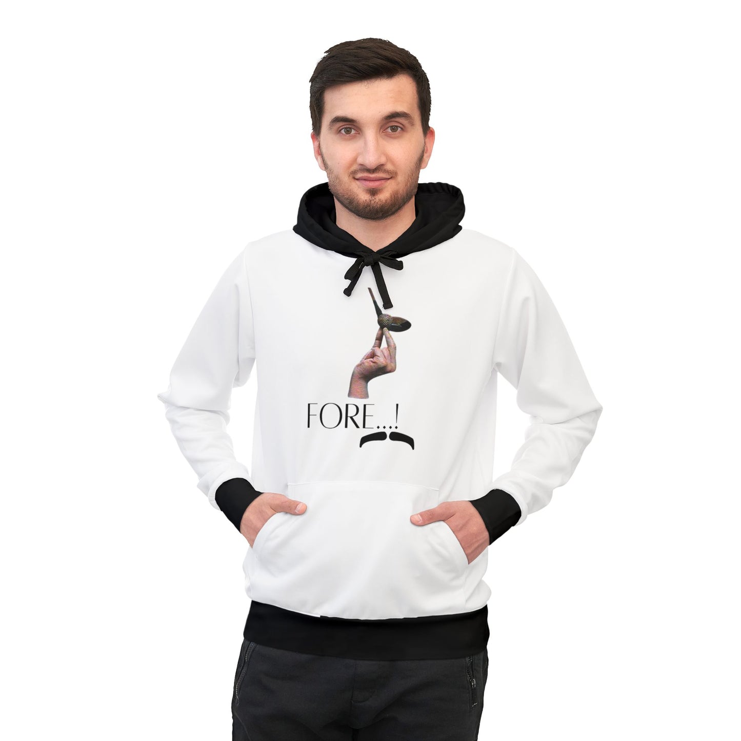 Men's Athletic Hoodie (AOP)/Gomez Addams/Halloween/Four!