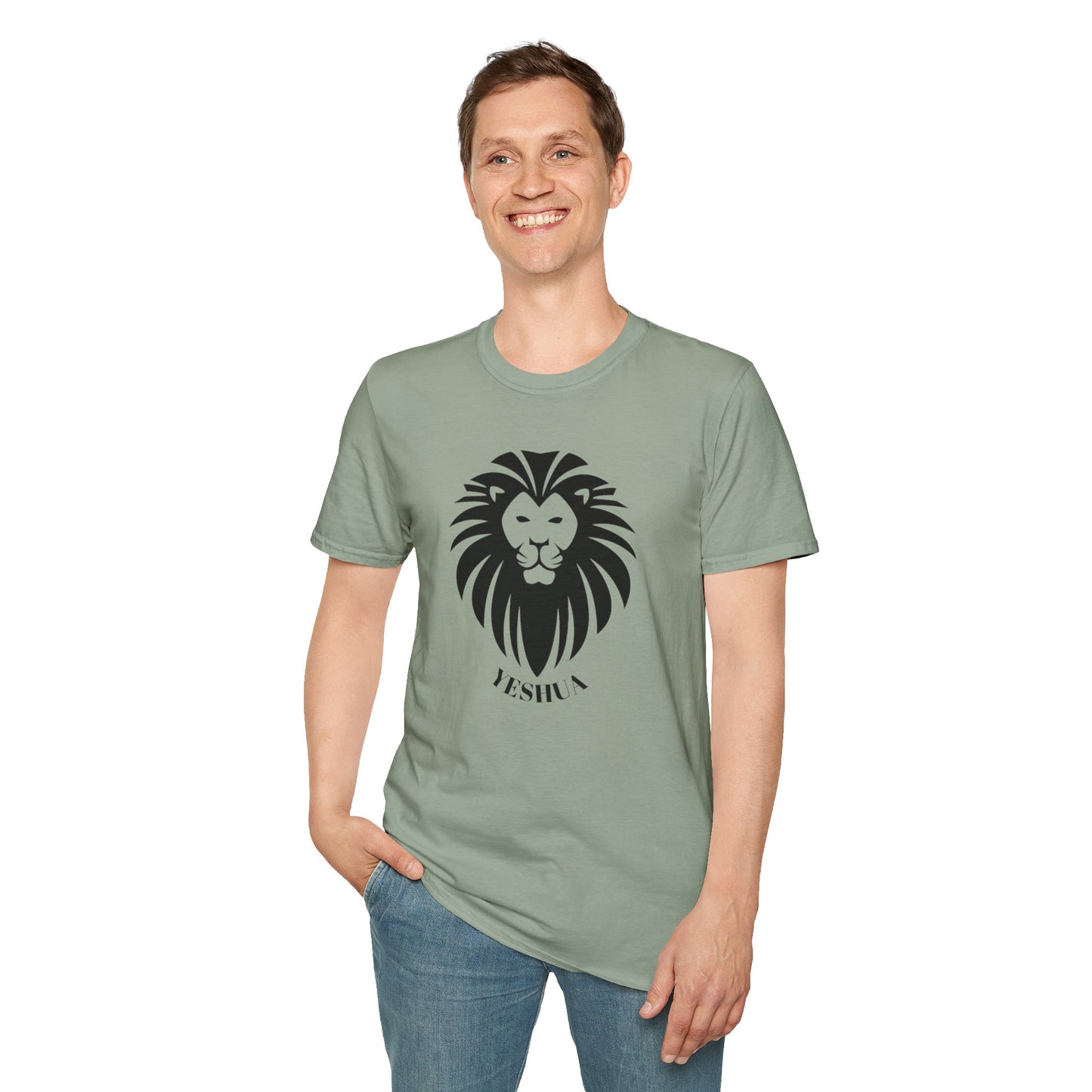 Unisex Softstyle T-Shirt/Yeshua Lion/Black