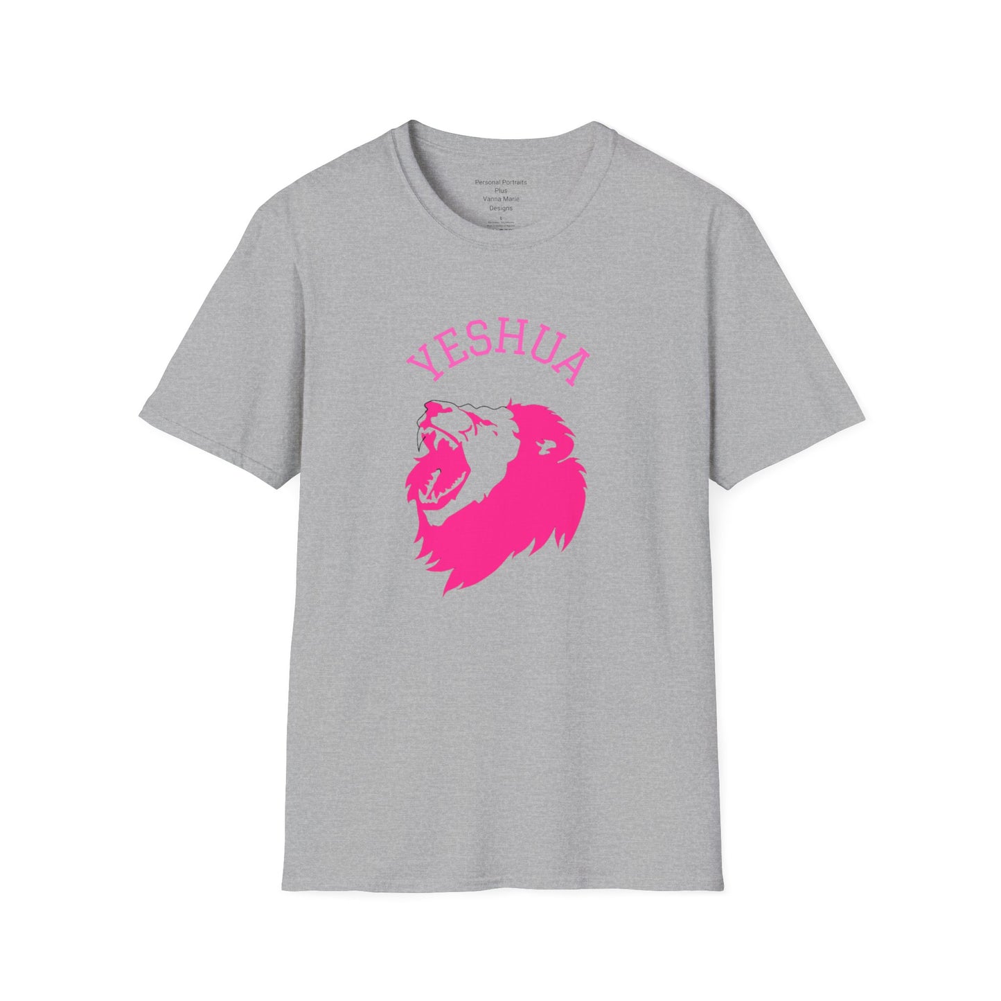 Unisex Softstyle T-Shirt/Yeshua/Pink/Lion