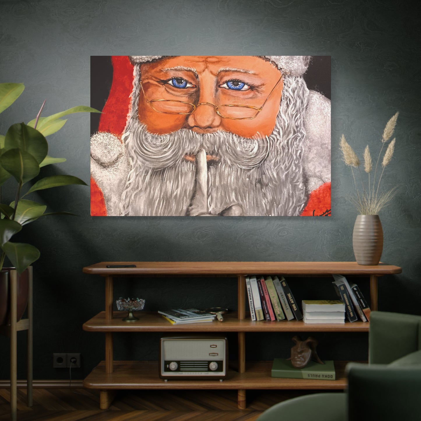 Matte Canvas, Stretched, 1.25/Santa Claus/Holiday