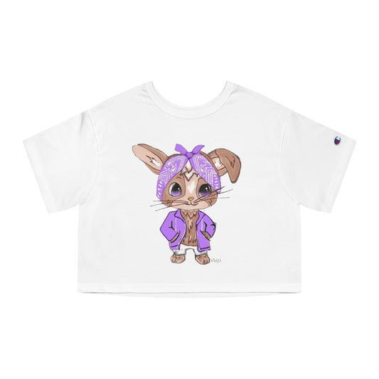 Champion Women's Cropped T-Shirt/Bandana Bunnie/Light Purple