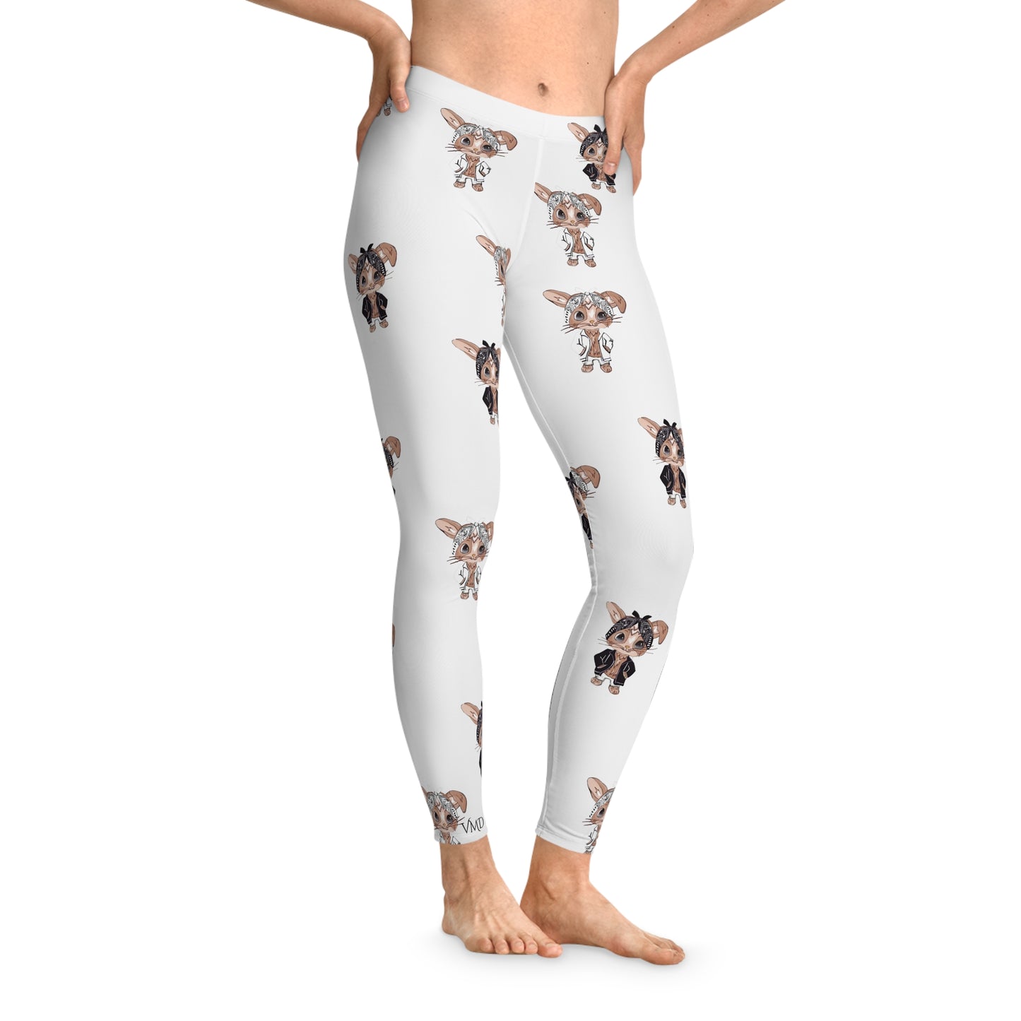 Woman's Stretchy Leggings (AOP)/Bandana Bunnies/BL/W