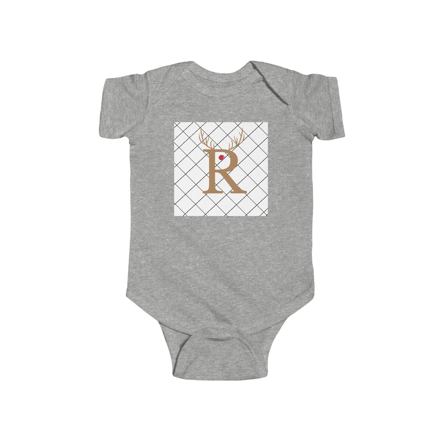 Infant Fine Jersey Bodysuit/ R/Rudolph the Red Nosed Reindeer